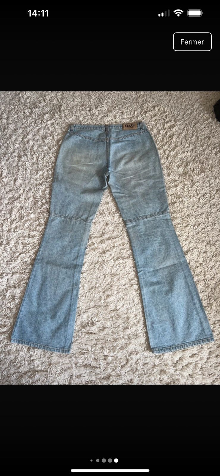 Dolce & Gabbana DOLCE & GABBANA vintage y2k low rise flare jeans Size 30" / US 8 / IT 44 - 9 Thumbnail