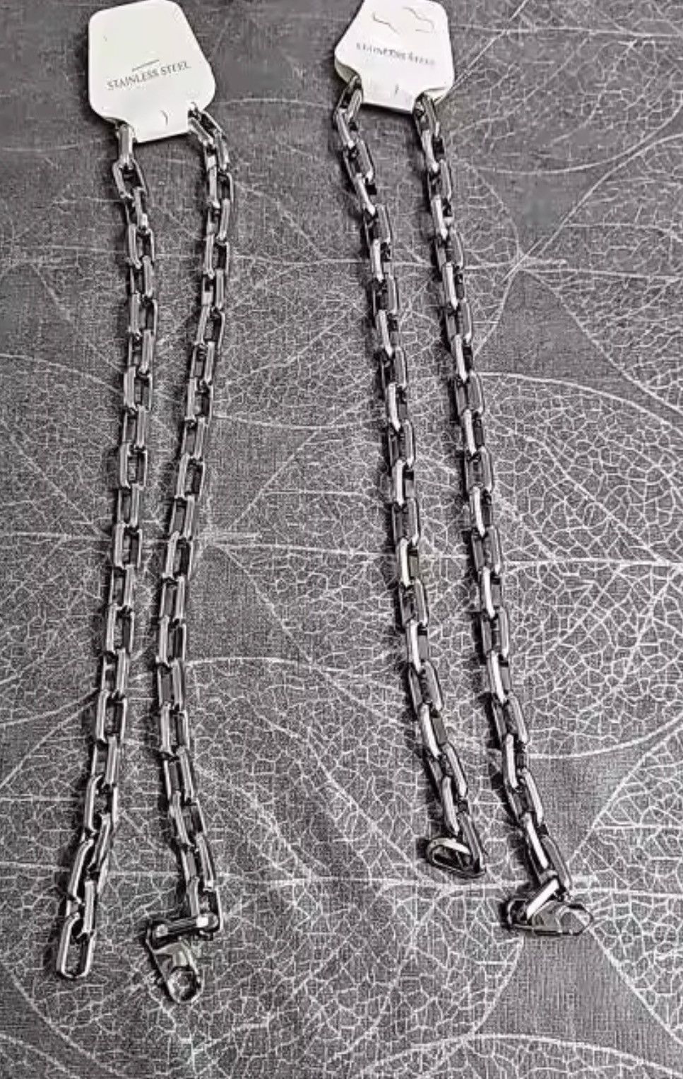 Jewelry Heavyweight Industrial Box Link Chain Necklace - 55 cm Size ONE SIZE - 8 Thumbnail