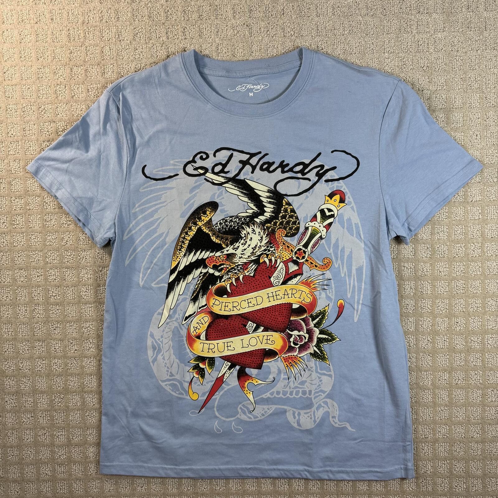 Ed Hardy Ed Hardy Pierced Hearts Eagle T Shirt Medium NWT Size US M / EU 48-50 / 2 - 1 Thumbnail