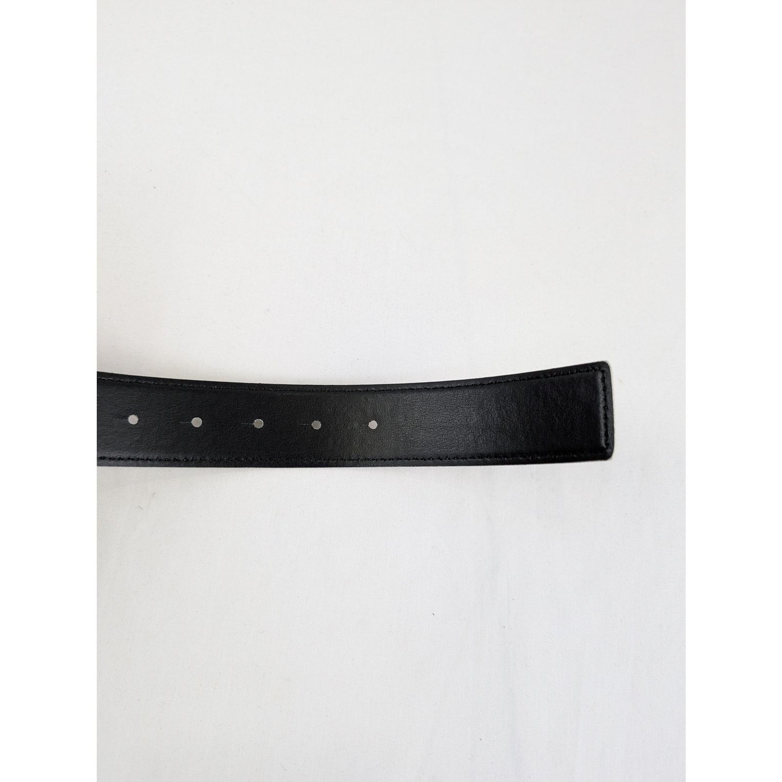 Amiri o1rshd1 Q:2 / Size: 75cm / Nappa Amiri 4cm Belt in Alabaster Size 30 - 7 Thumbnail