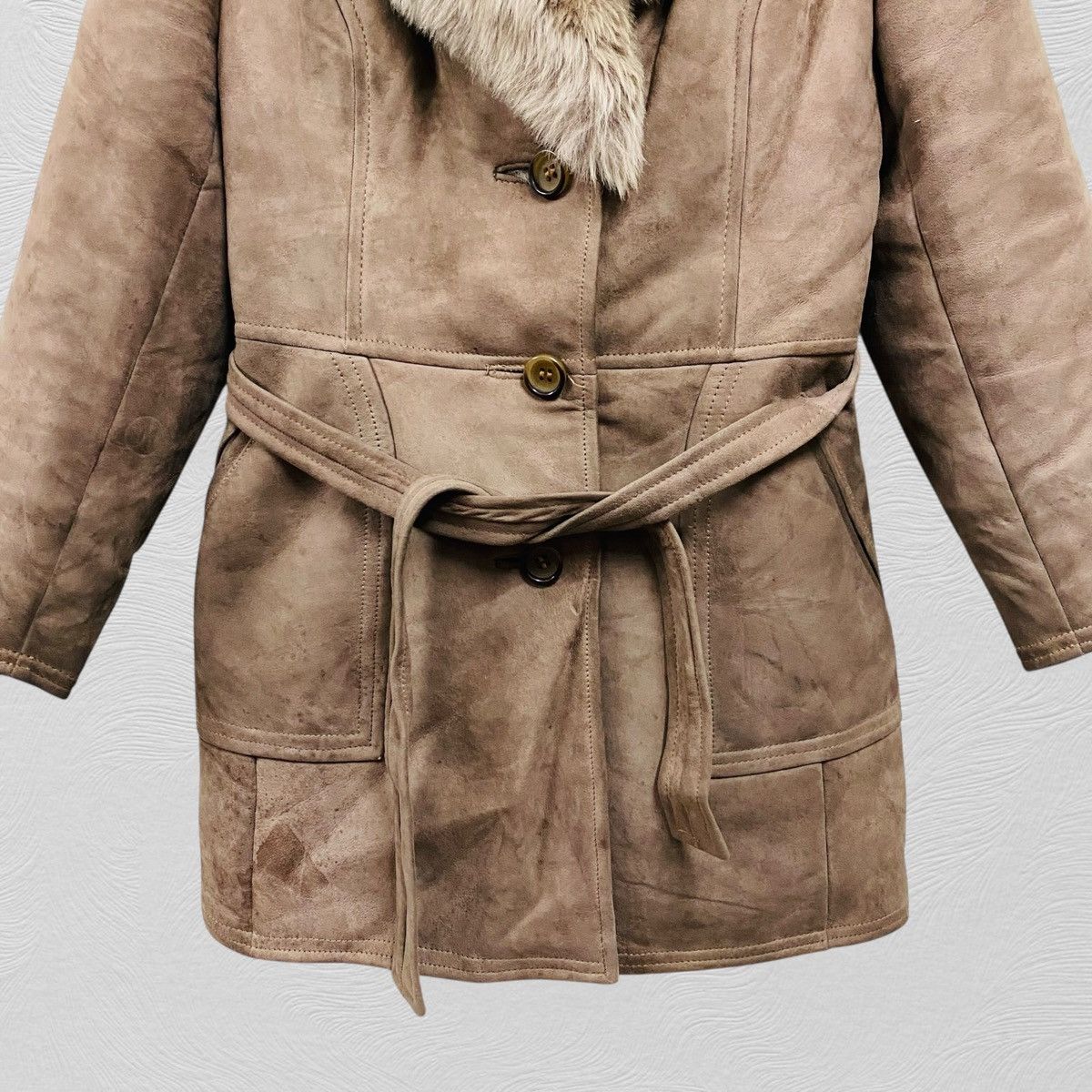 Tornado Mart Vintage tannin pex fur jacket leather Tornado Mart Style Size S / US 4 / IT 40 - 3 Thumbnail