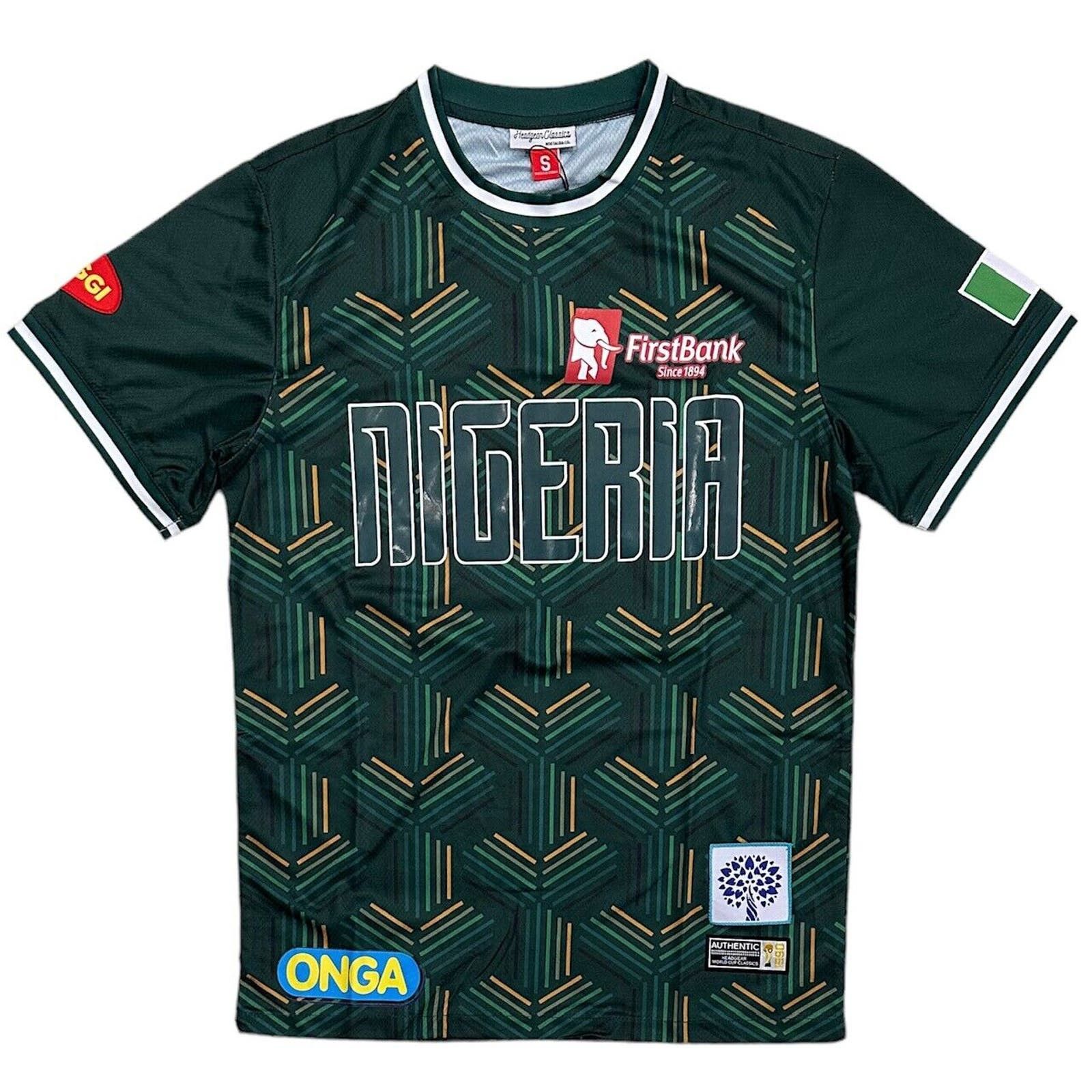 Other Nigeria Team Headgear Classics 1990 World Cup Soccer Jersey Size US L / EU 52-54 / 3 - 2 Thumbnail