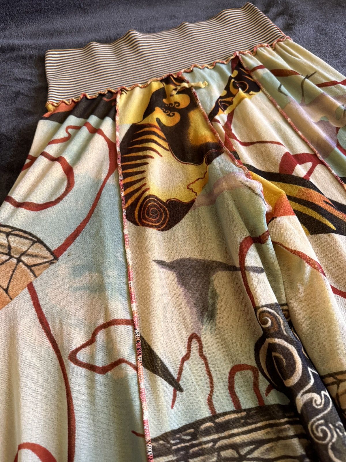 Jean Paul Gaultier Jean Paul Gaultier Woman's Maille Femme pants Mash Print Size 40" / US 18 - 14 Thumbnail