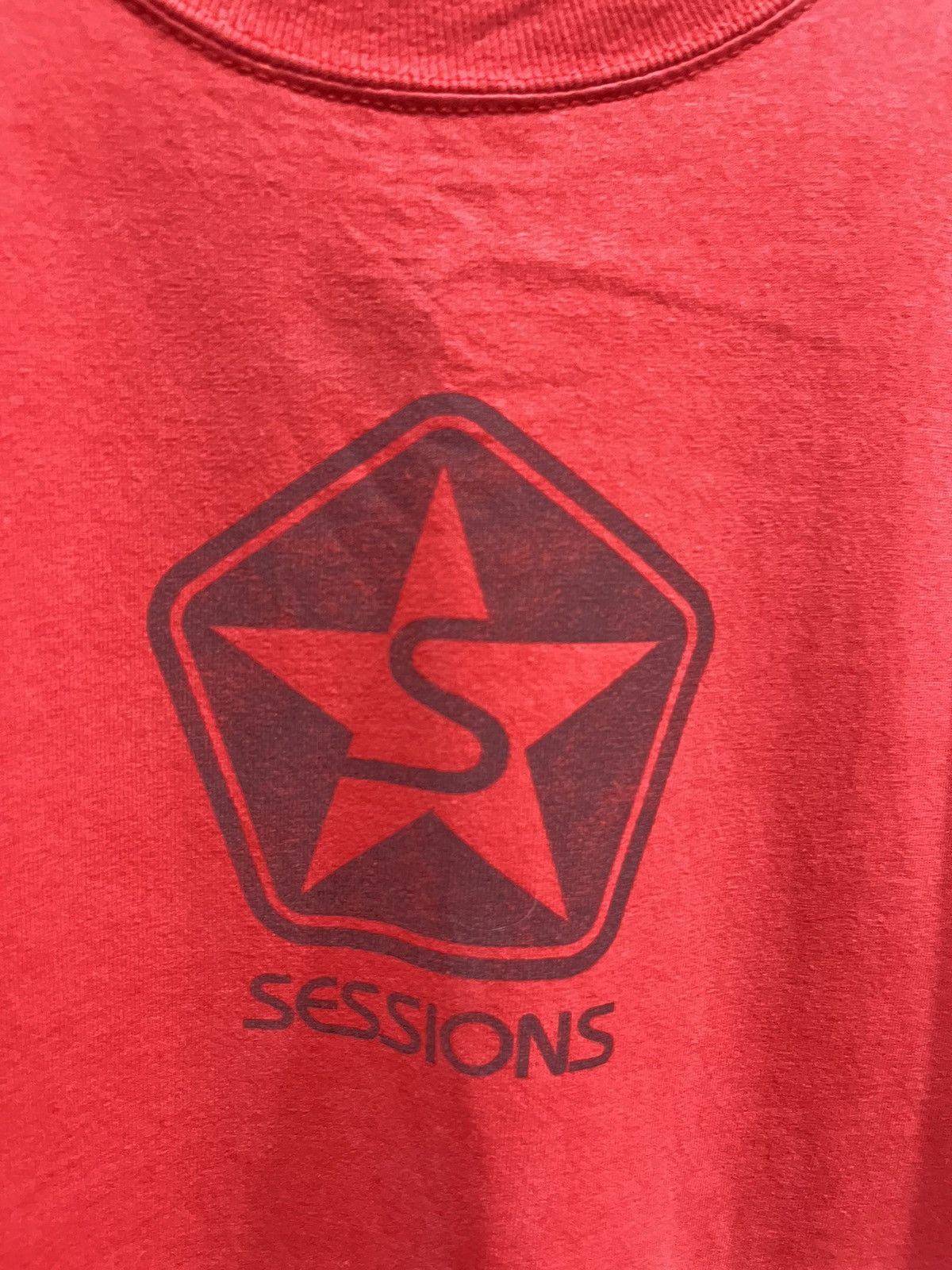 Sessions × Vintage Sessions Skateboard Tee Star Logo 00s Size US L / EU 52-54 / 3 - 3 Thumbnail