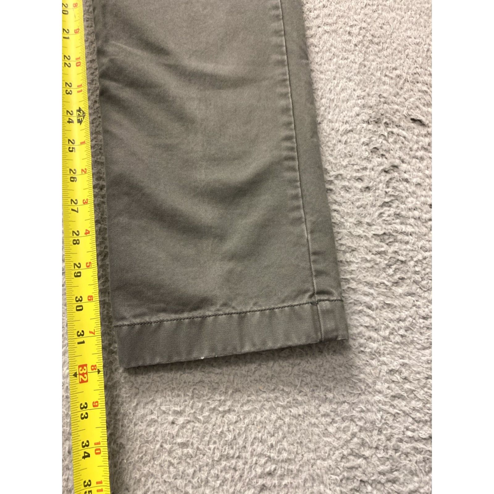 J.Crew VINTAGE J. Crew Men’s Slim Chino Pants 31x32 Green Cotton Tapered Casual Mens Size US 31 - 4 Thumbnail