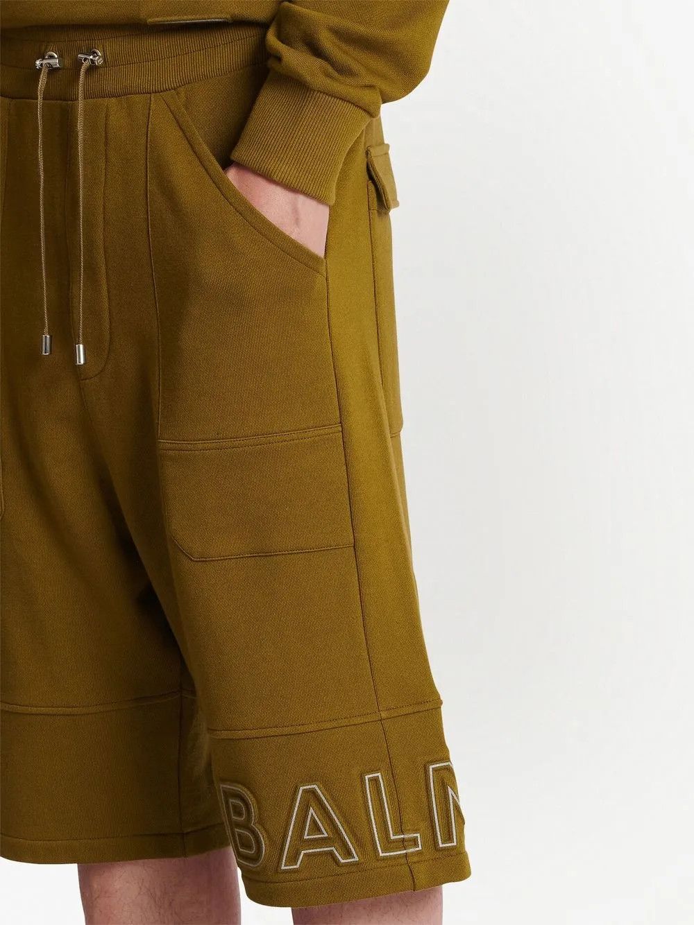 Balmain o1y0426 Short in Military Green Size US 28 / EU 44 - 5 Thumbnail