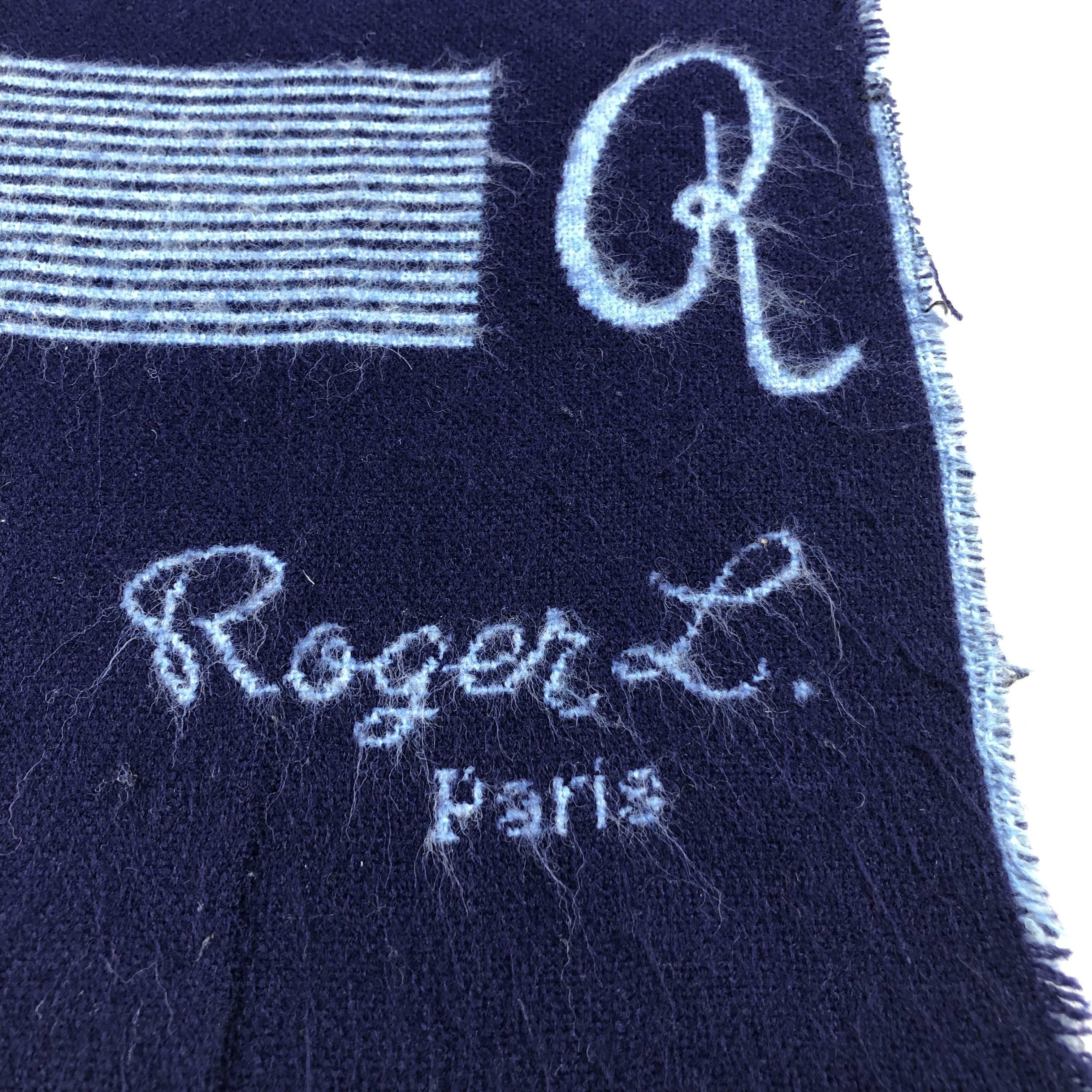 Vintage Roger L. Paris Wool Scarf Muffler V1019 Size ONE SIZE - 4 Thumbnail