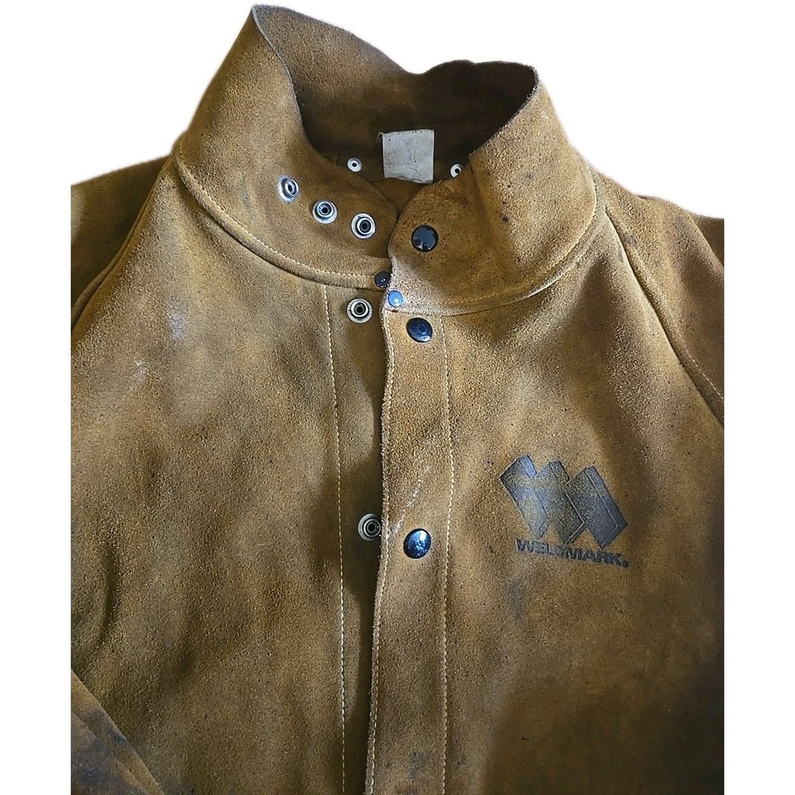 Carhartt Weldmark Flame Retardant Cowhide Leather Welding Jacket Size L / US 10 / IT 46 - 3 Thumbnail