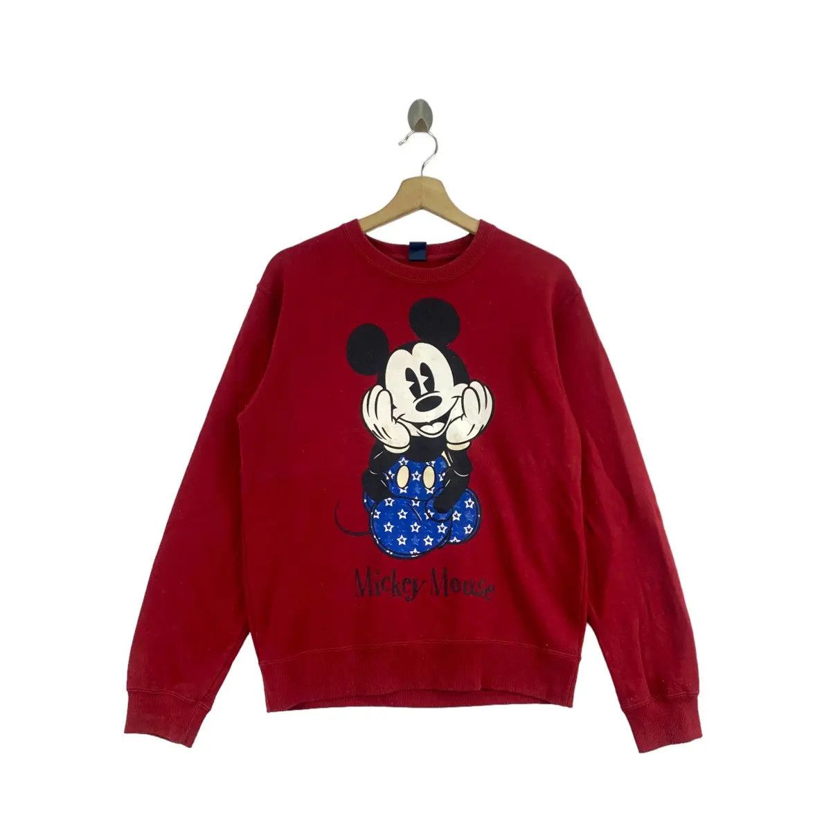 Disney Vintage DISNEY MICKEY MOUSE Monogram Logo Smiley Sweatshirt Size M / US 6-8 / IT 42-44 - 1 Thumbnail