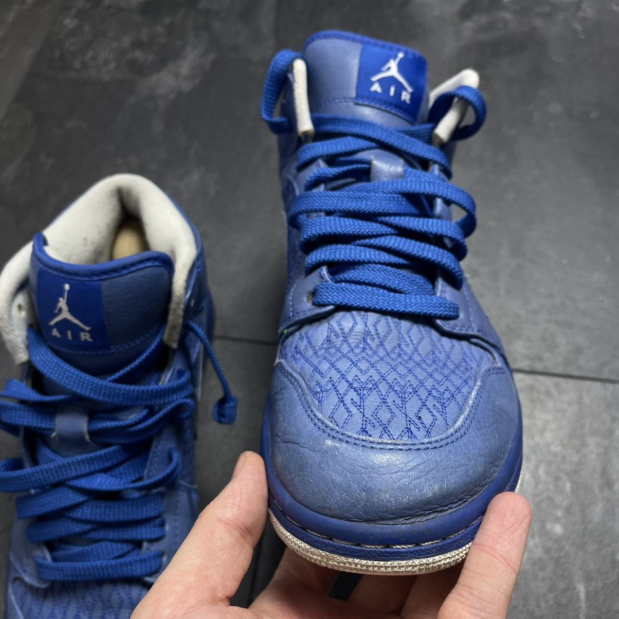 Jordan Brand Vintage air Jordan 1 retro phat premier varsity royal Size US 10.5 / EU 43-44 - 7 Thumbnail