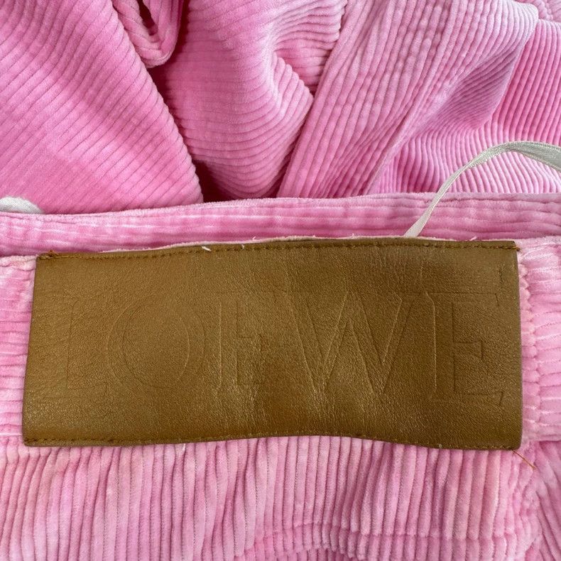 Loewe loewe Velour trousers with pink leather label 2504-Nextarro Size US 34 / EU 50 - 8 Thumbnail