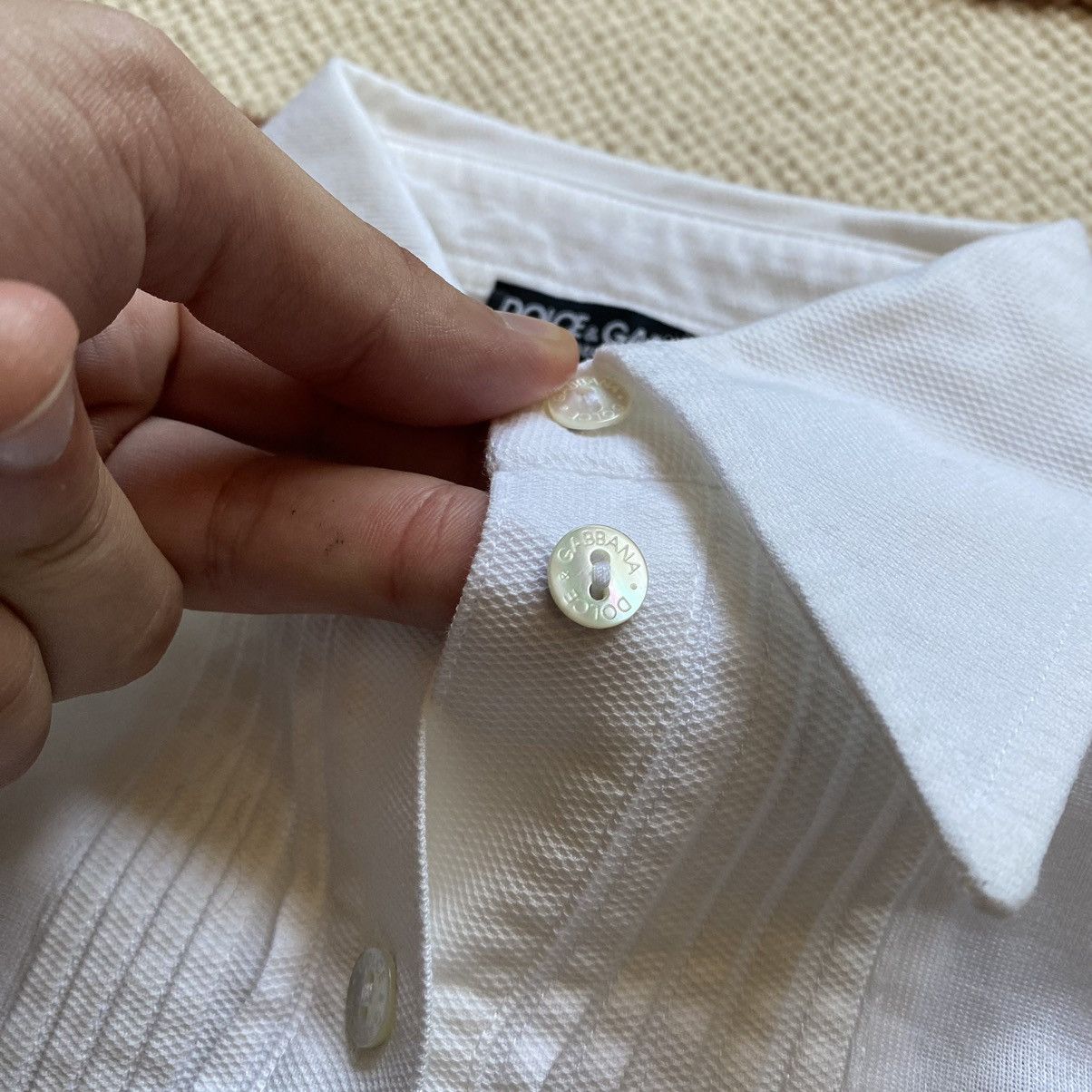 Dolce & Gabbana DOLCE AND GABBANA Y2K WHITE BLOUSE Size XS / US 0-2 / IT 36-38 - 3 Thumbnail