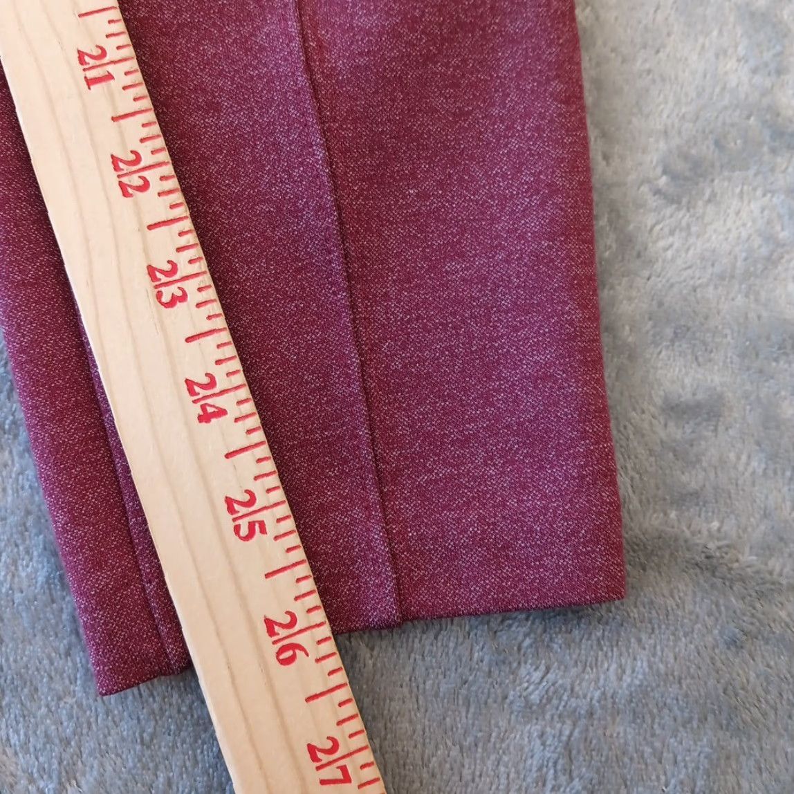 Old Navy Old Navy Stevie Legging Ankle Pants Womens Medium Purple Skinny Pull On Stretch Regular Size 32" / US 10 / IT 46 - 5 Thumbnail