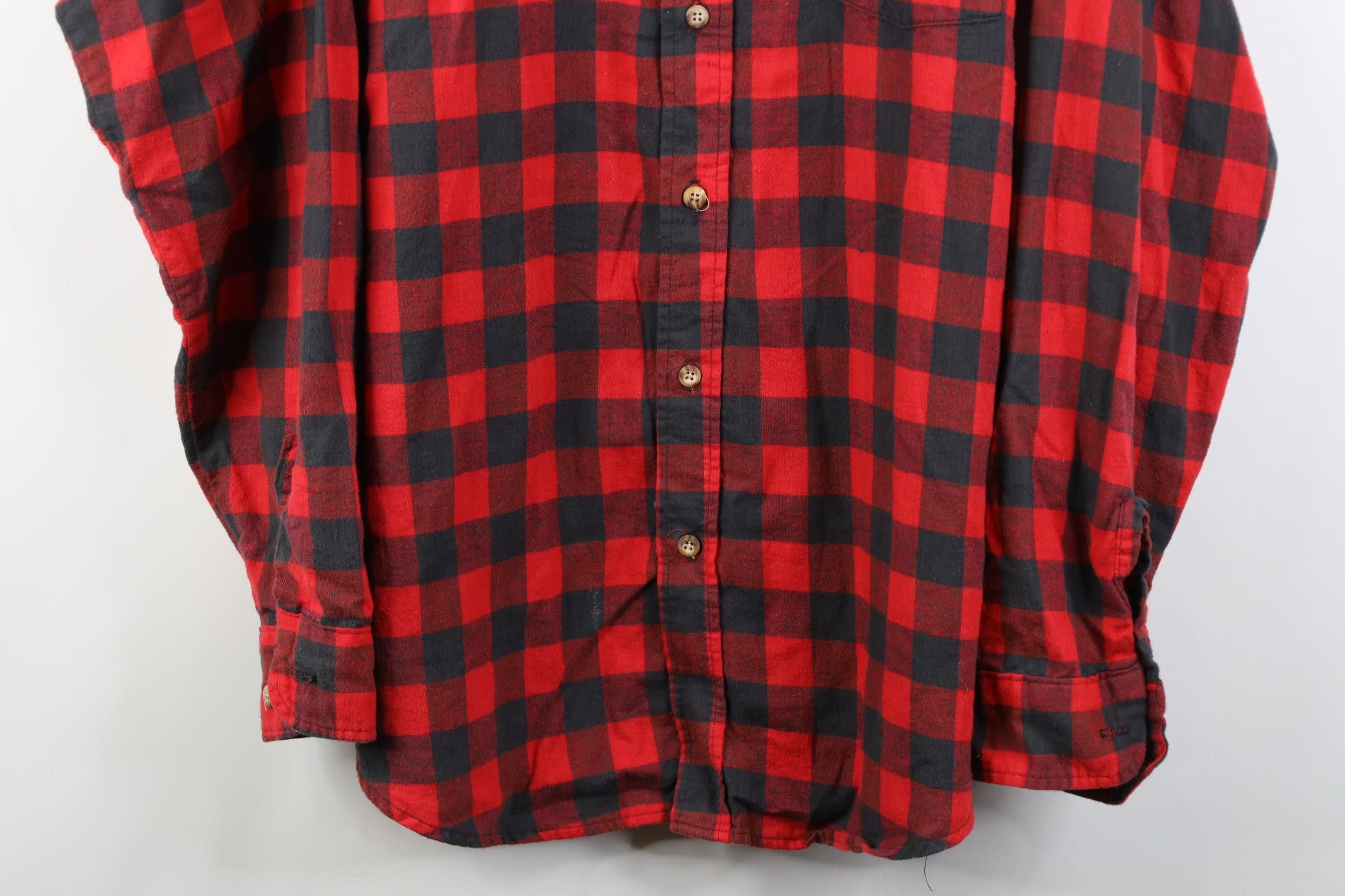 FiveBrother Vintage 70s Five Brother Collared Button Shirt Plaid USA Size US XL / EU 56 / 4 - 3 Thumbnail