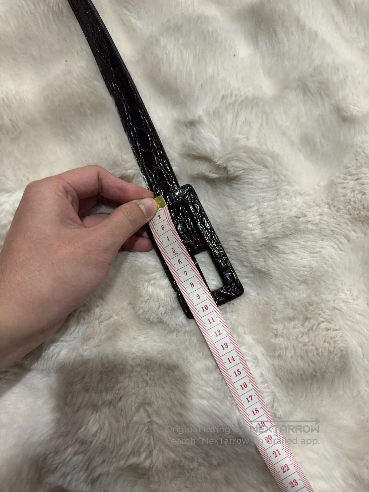 Saint Laurent Paris Saint Laurent Paris size 80 Embossed Leather Belt| Size ONE SIZE - 9 Thumbnail
