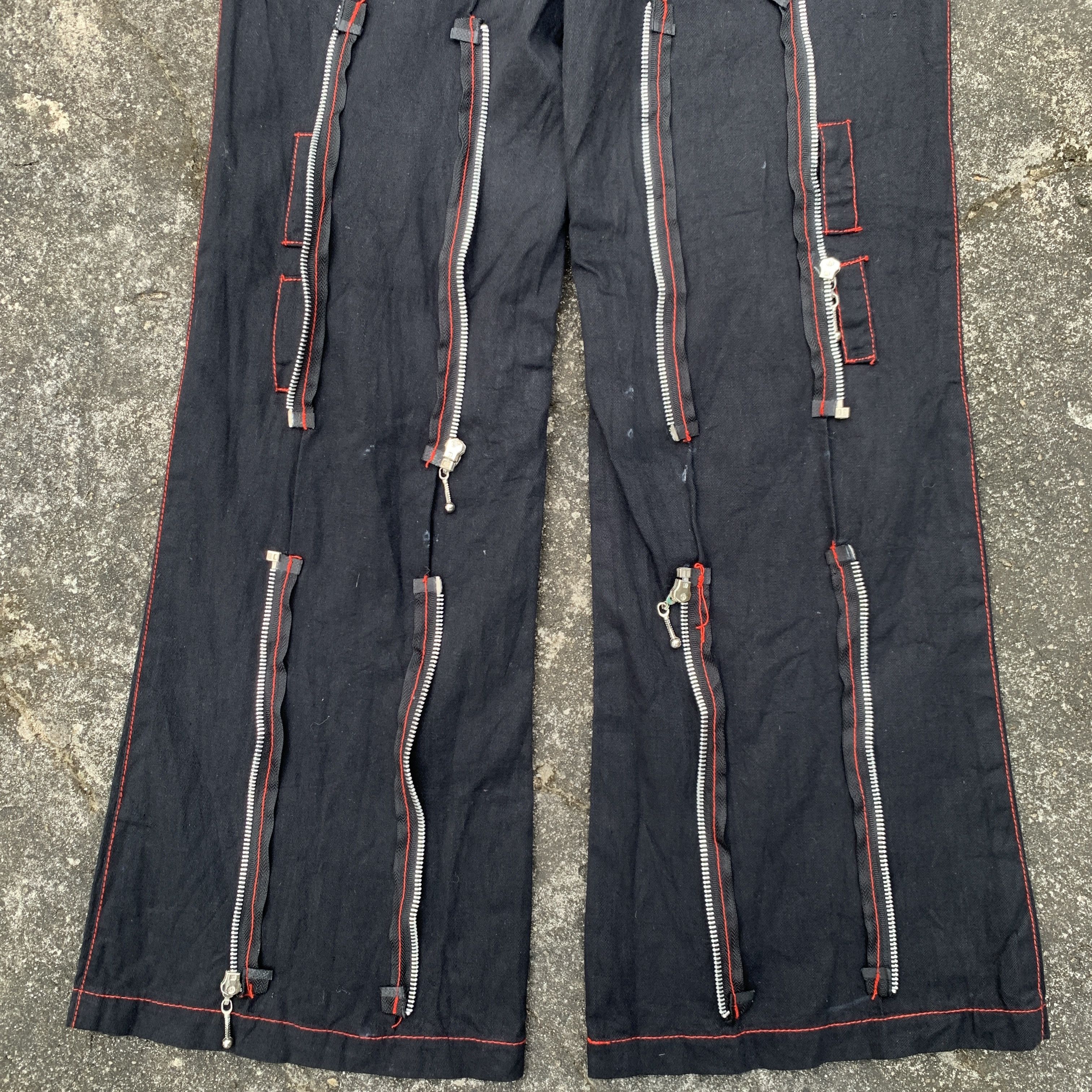 Japanese Brand Punk Bondage Secret Agents Style Pants Size 29" - 7 Thumbnail