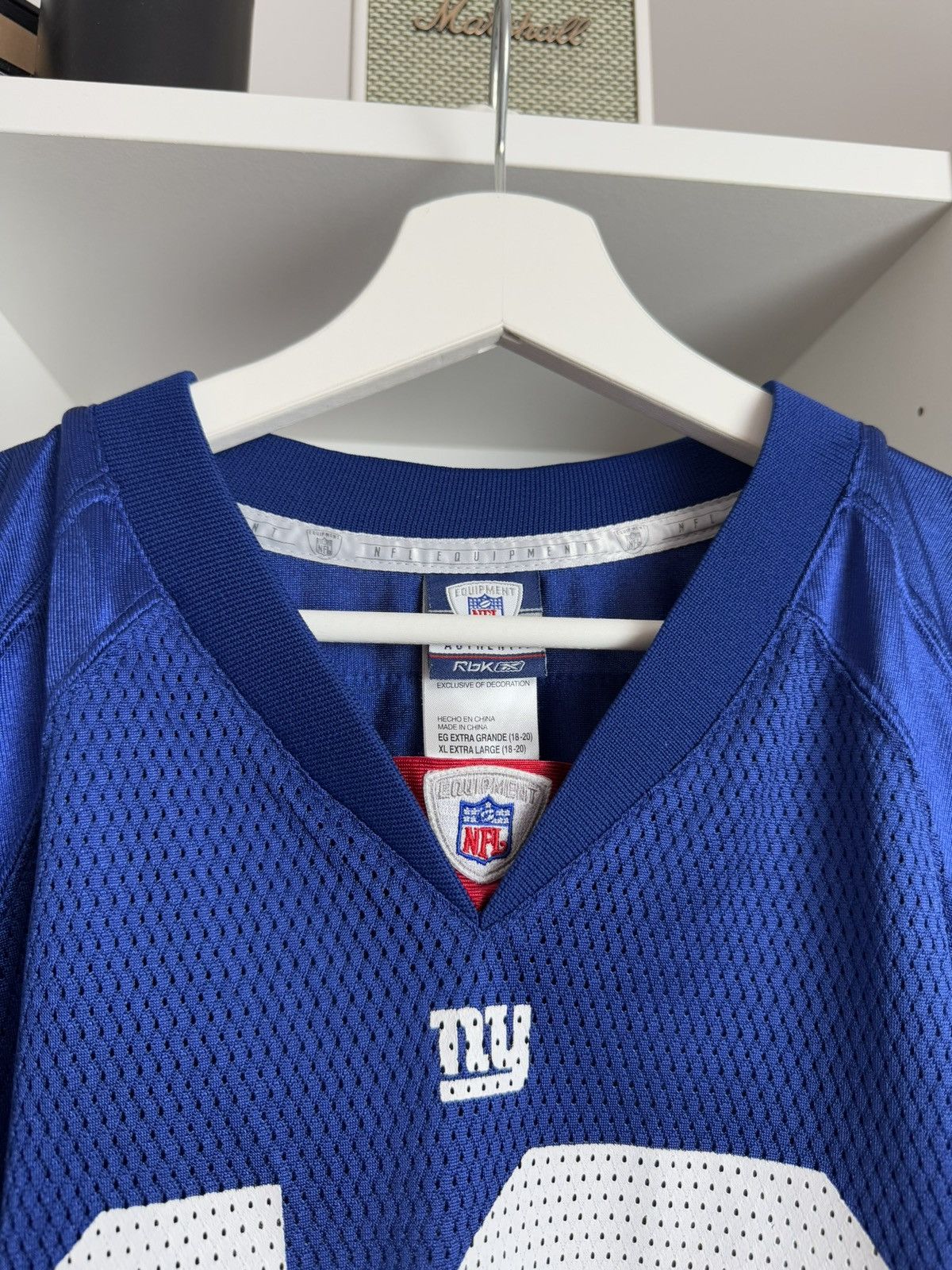 NFL × Reebok New York Giant Reebok manning nfl jersey t-shirt XL fit S Size US S / EU 44-46 / 1 - 5 Thumbnail