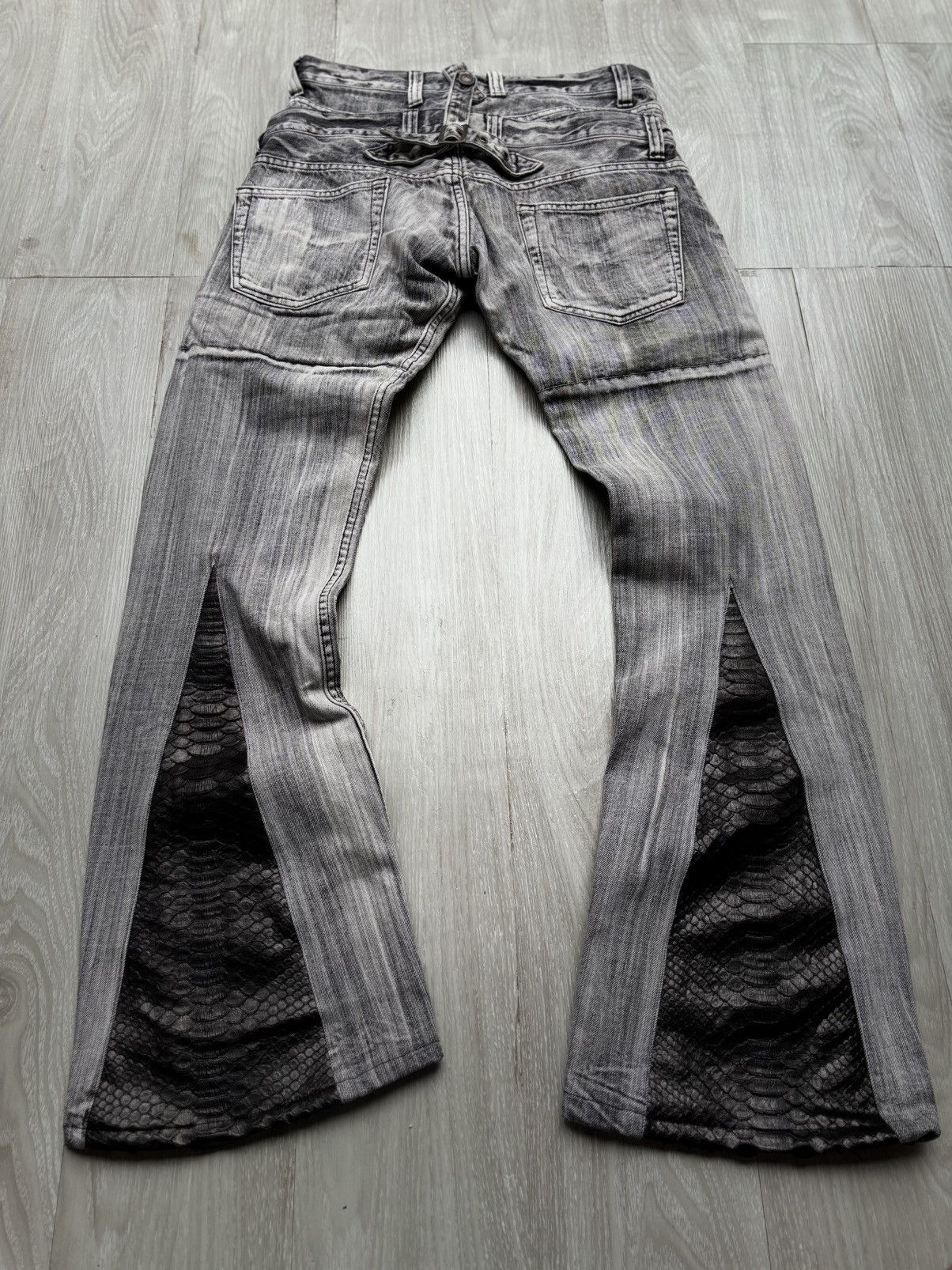 BERNINGS SHO Double waist flare jeans Size US 28 / EU 44 - 4 Thumbnail