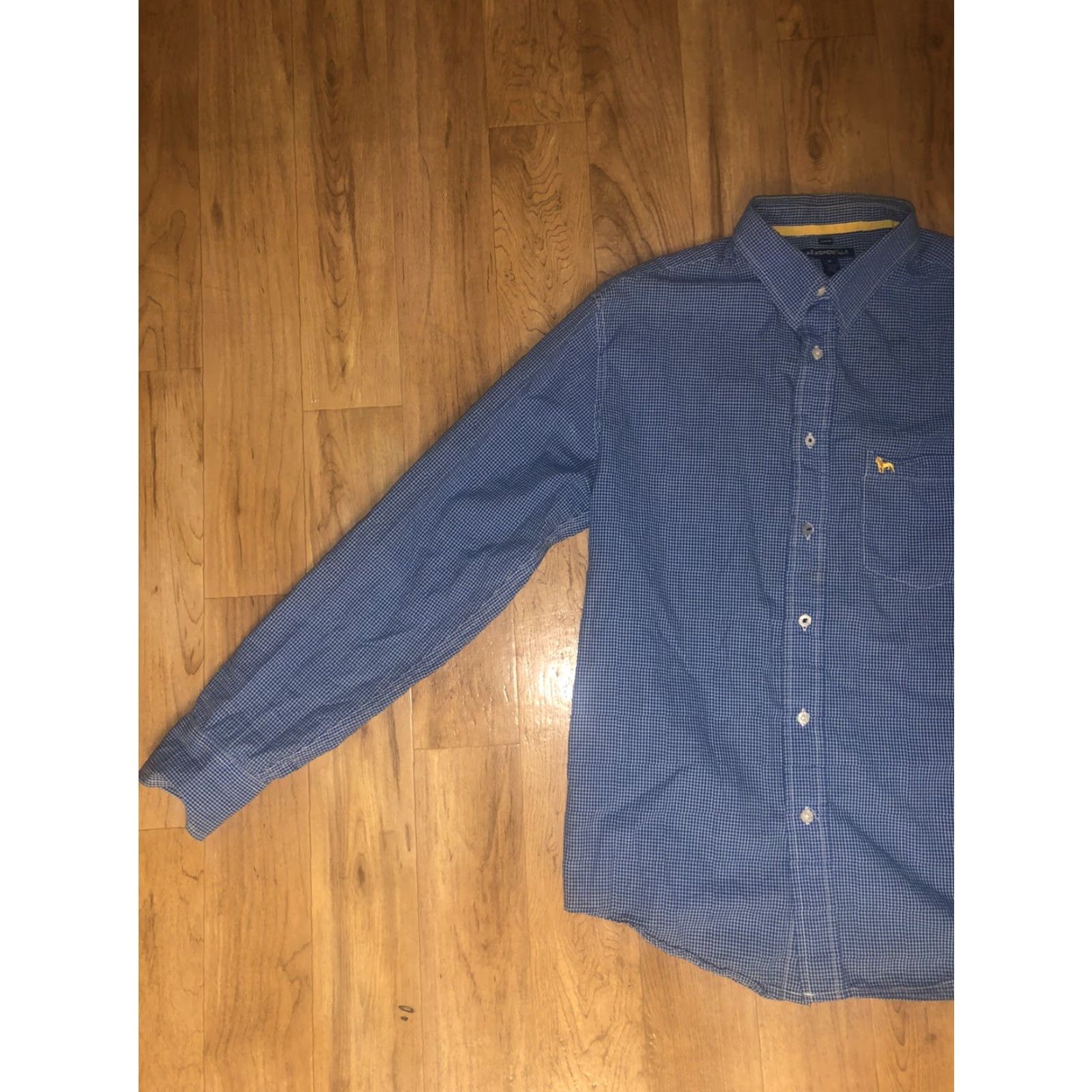 Vintage Aéropostale Shirt Slim Fit Men M Plaid Button-Up Long Sleeve Blue Casual Formal 90s Preppy Designer Carriage? Size US M / EU 48-50 / 2 - 4 Thumbnail