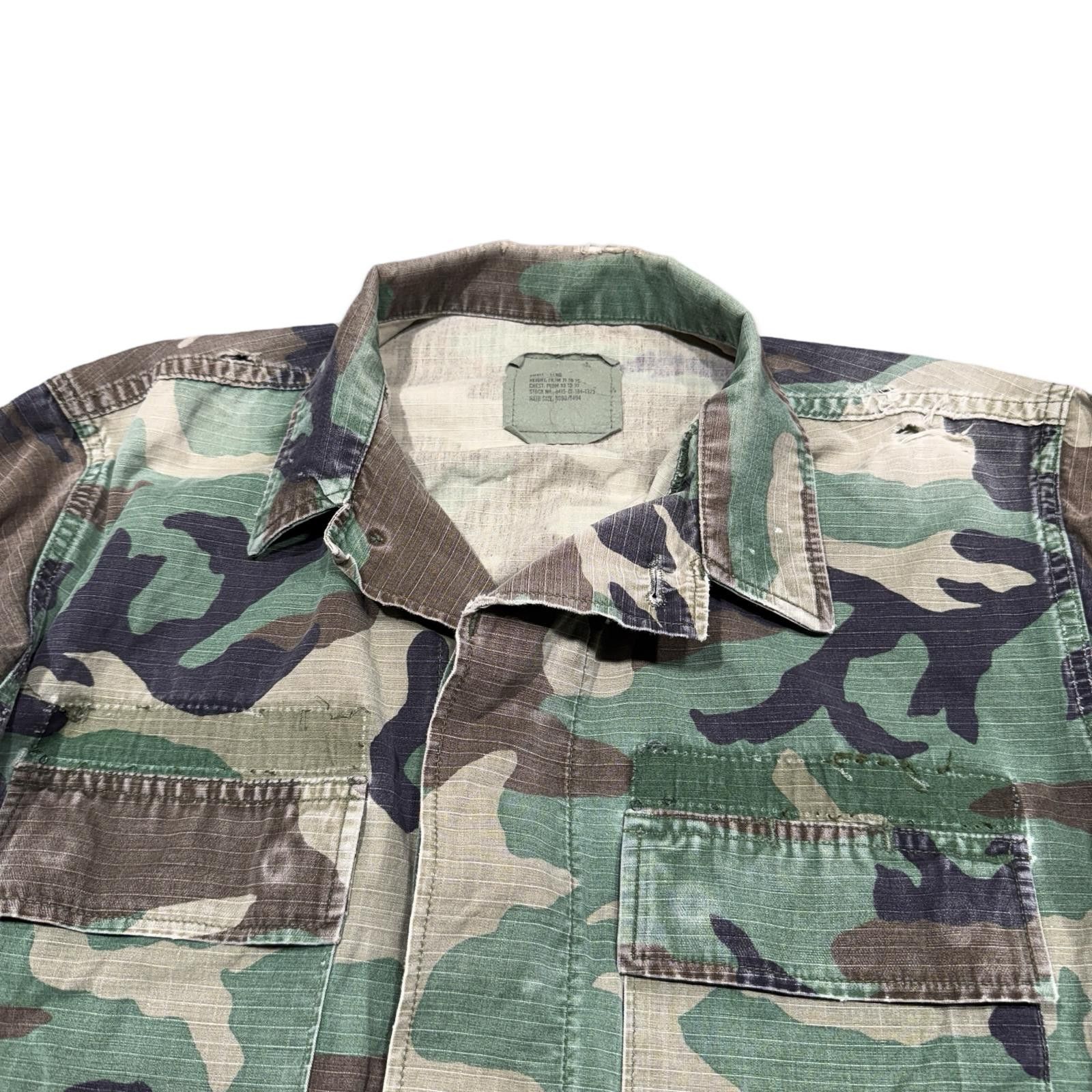 Designer Vintage US Military Army Camo Utility Jacket Size Small Long Size US S / EU 44-46 / 1 - 3 Thumbnail