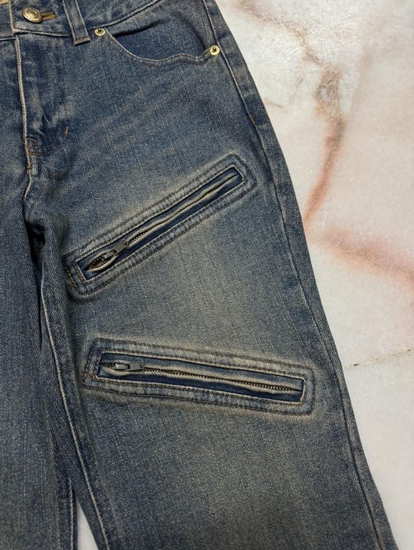 Tornado Mart 💥FLARE💥INSANE JAPANESE RUSTY MUDMAX BELL BOTTOM ZIPPER STYLE Size US 26 / EU 42 - 5 Thumbnail