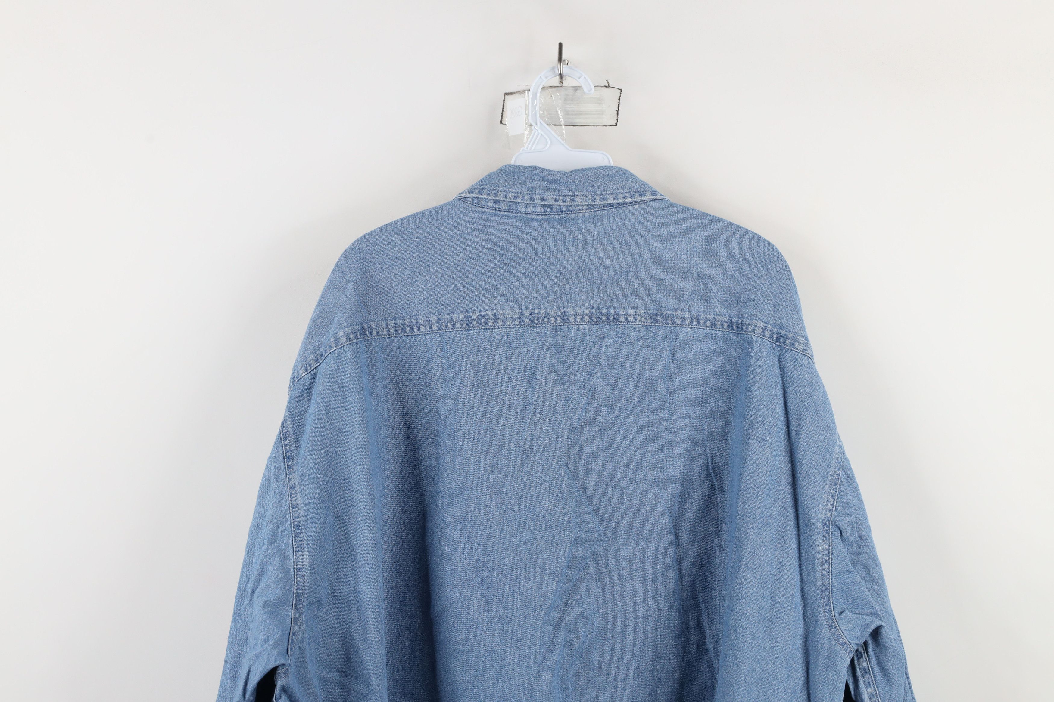 Vintage Vintage Y2K 2009 American Festival Denim Button Shirt Blue Size US XXL / EU 58 / 5 - 11 Thumbnail