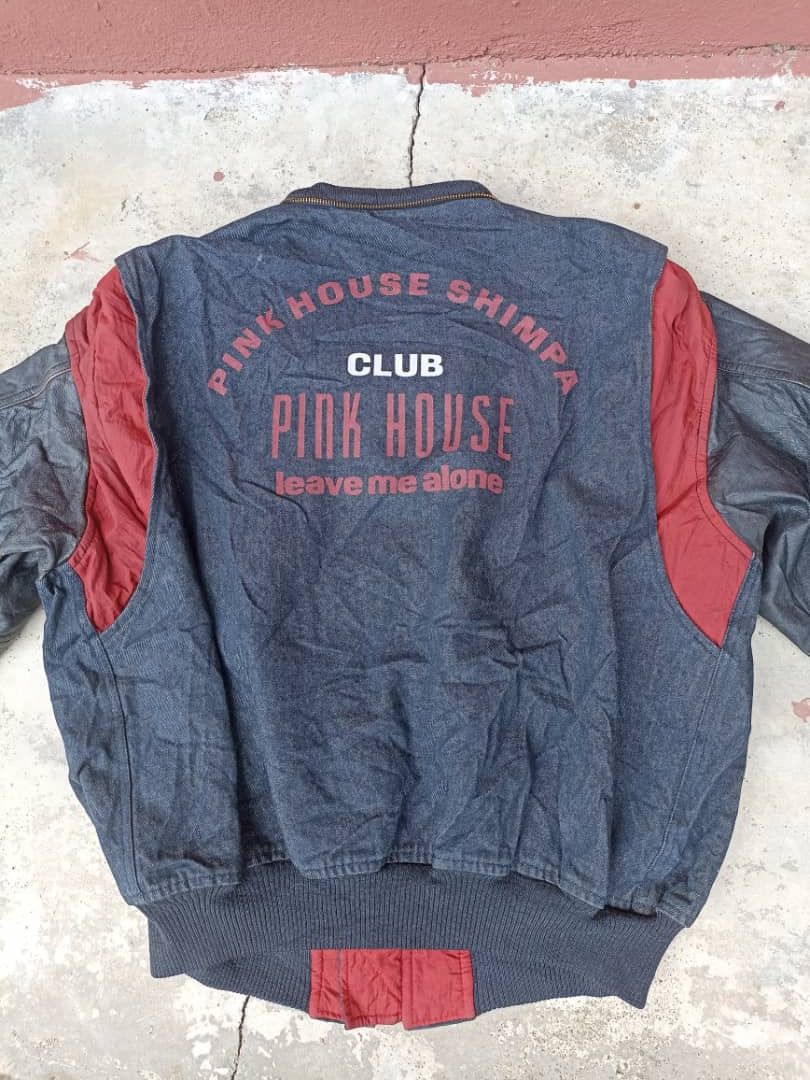 Pink House Vintage Pink House Varsity Jacket Size US L / EU 52-54 / 3 - 6 Thumbnail