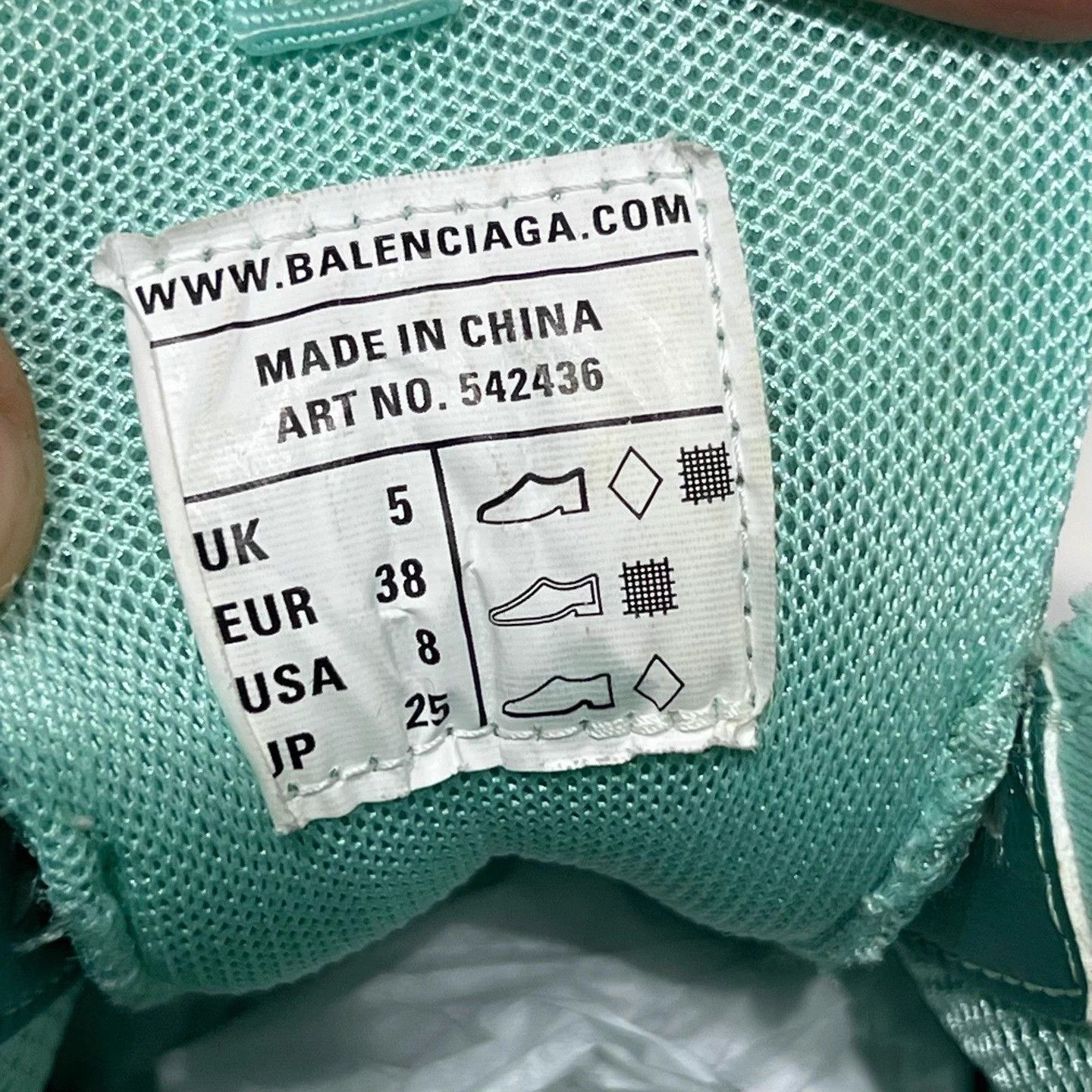Balenciaga Balenciaga Track Mint Green EU38 Sneakers Size US 8 / IT 38 - 8 Thumbnail