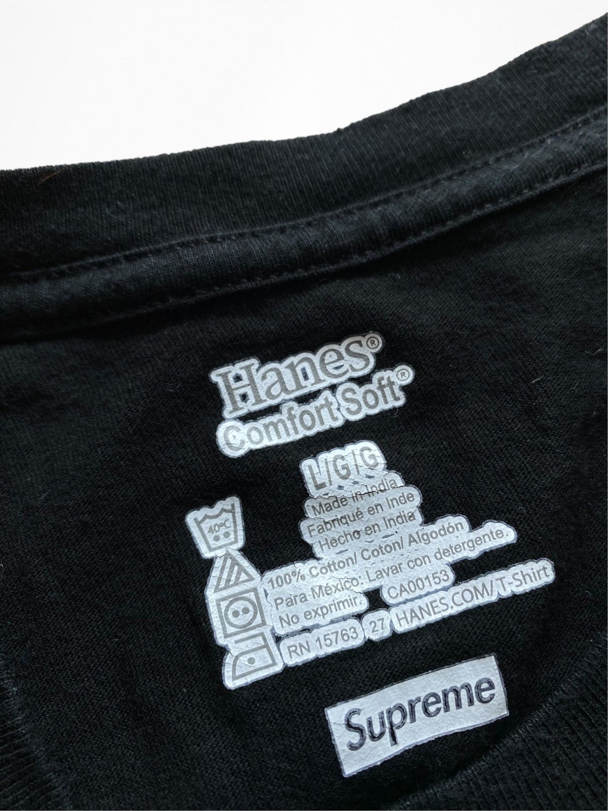 Supreme Supreme black basic blank t shirt Size US L / EU 52-54 / 3 - 3 Thumbnail