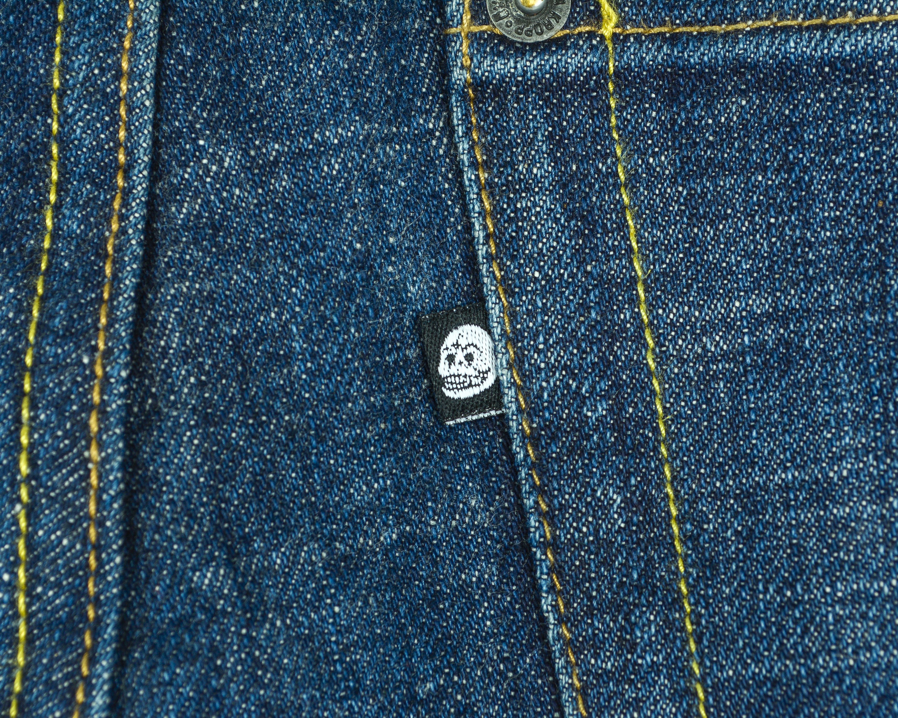 Cheap Monday 666 Japanese Blue Dry W31 L34 Reg Taper Selvedge Jeans Denim Size US 31 - 6 Thumbnail