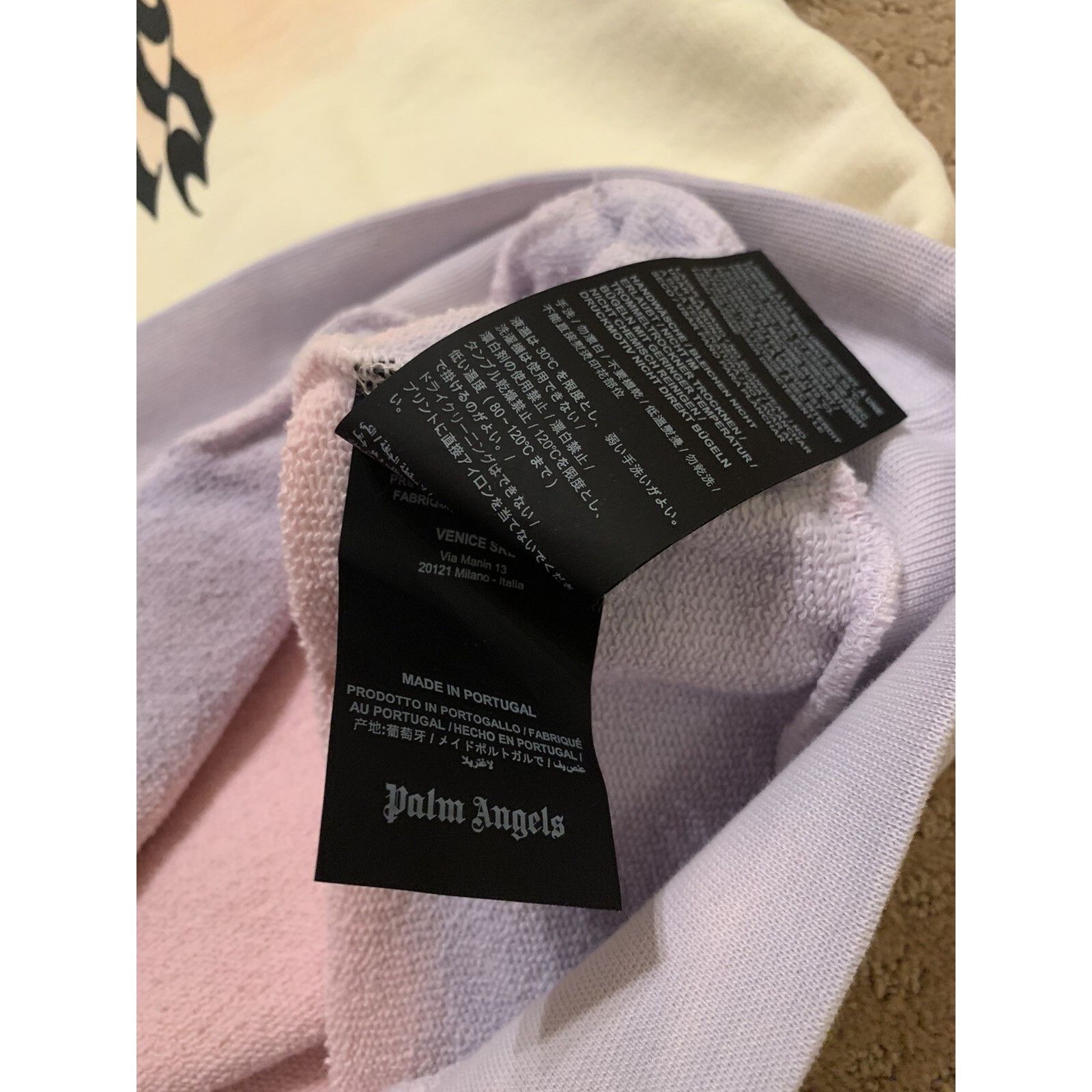 Palm Angels Palm Angels Gothic Multicolor Rainbow Hoodie Sweatshirt Medi Size US M / EU 48-50 / 2 - 7 Thumbnail