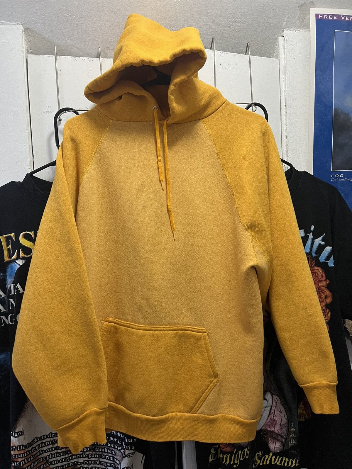 Vintage Vintage 70s/80s Discus Gusset Sweatshirt Hoodie 2 tone Size US XL / EU 56 / 4 - 1 Thumbnail