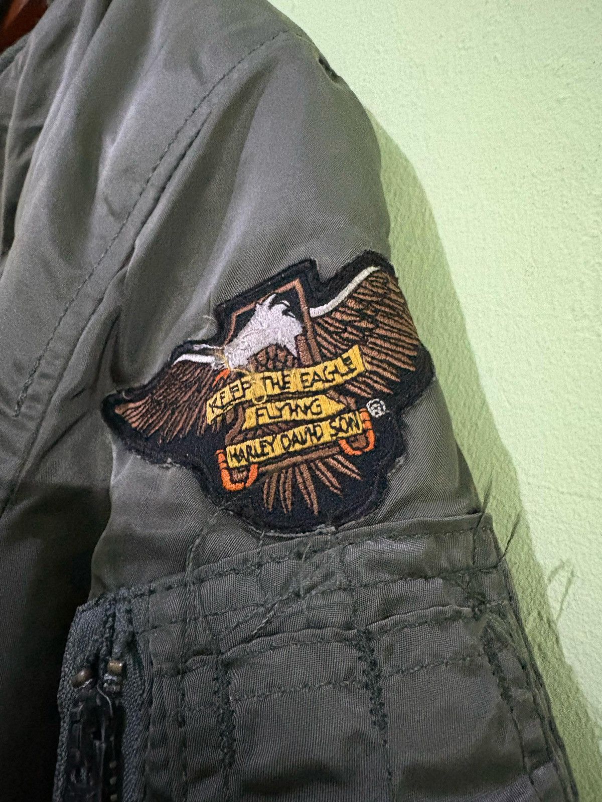 VTG Alpha Industries USS Midway MA-1 Flight Jacket US Navy