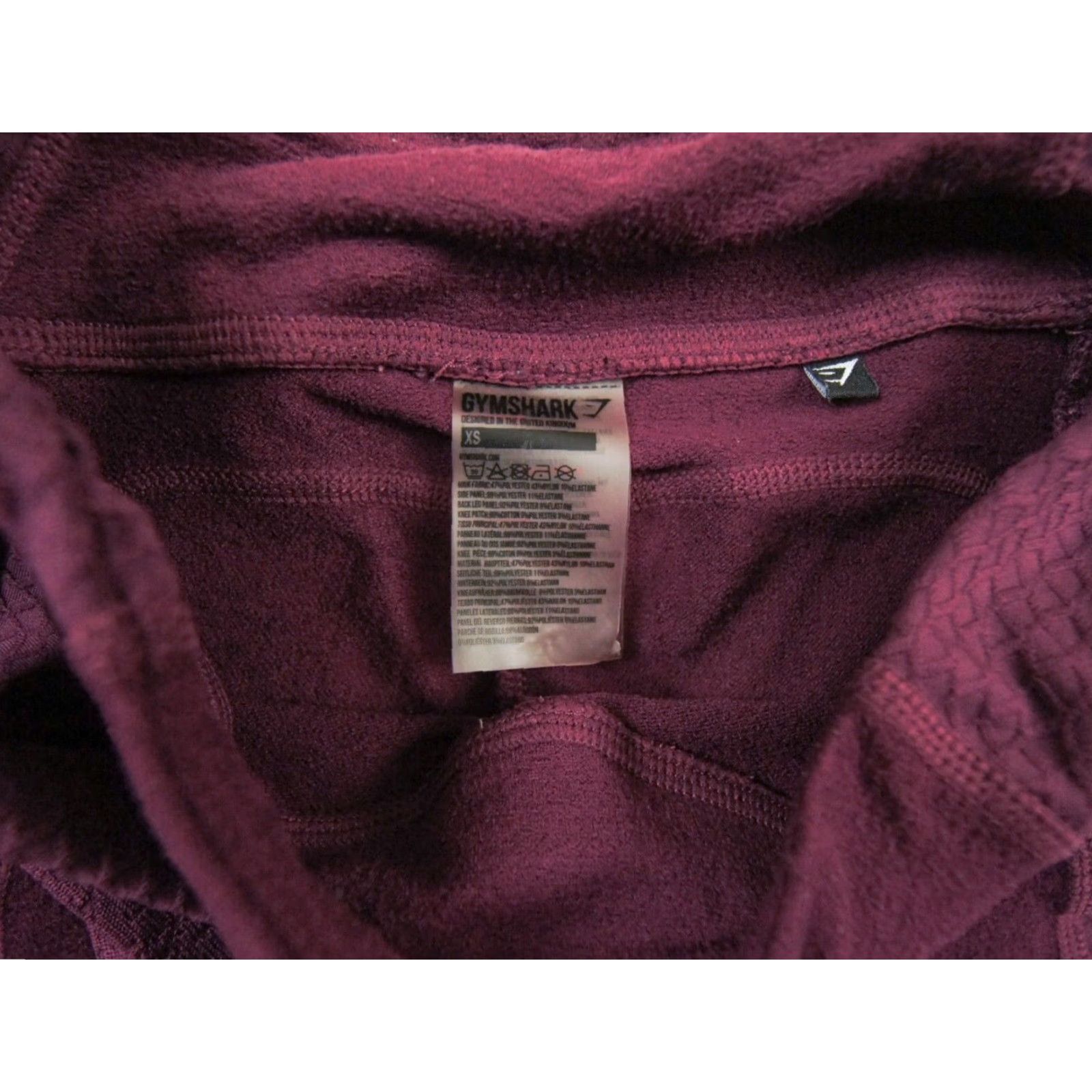 Gymshark Gymshark Leggings Women XS Purple Activewear Pants Skinny Regular Inseam 26" 90s Outdoor Style compression, Solid, Pull On, Polyester Spandex Size 26" / US 2 / IT 38 - 7 Thumbnail