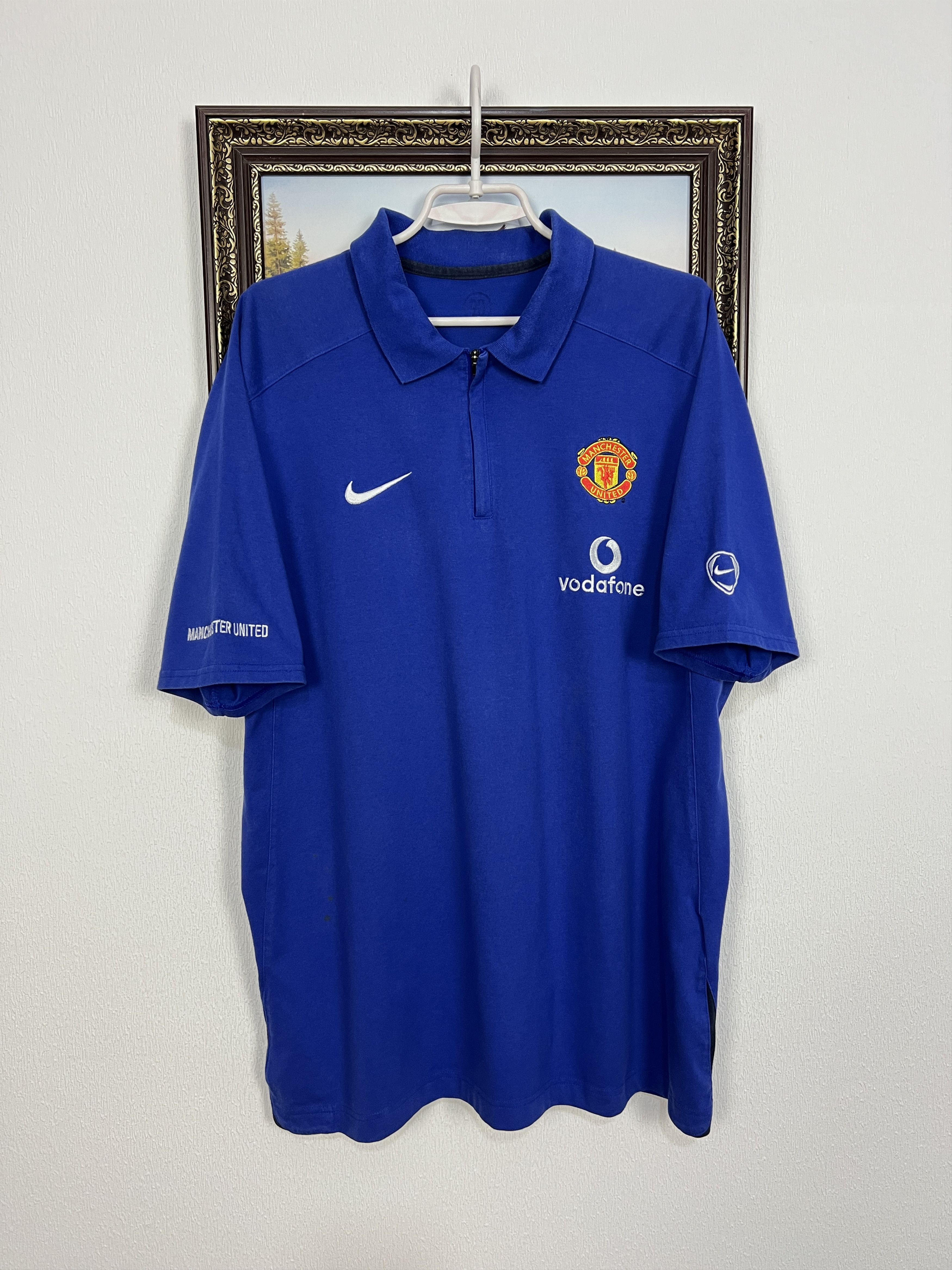 Nike Vintage Manchester United Football Train Polo Shirt Jersey Size US XL / EU 56 / 4 - 1 Thumbnail
