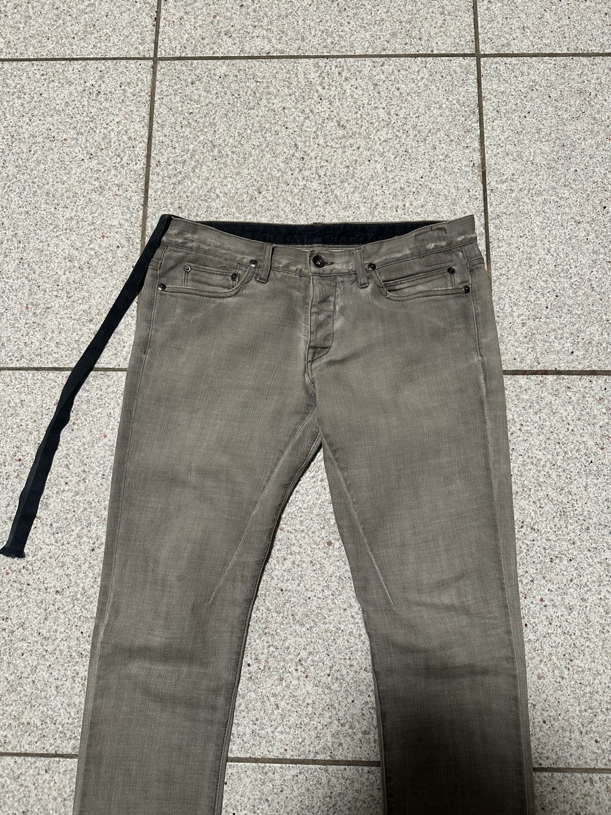 Rick Owens Drkshdw Rick Owens SS10 “Release” Egg Wash Detroit Cut Denim Size US 28 / EU 44 - 3 Thumbnail