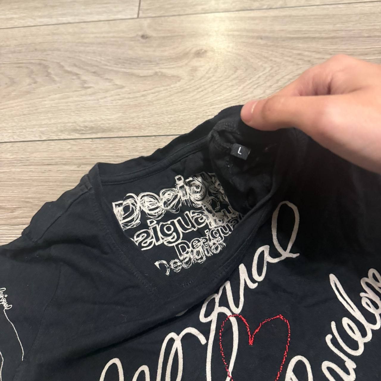 Desigual desigual t shirt for women size L short sleeve Size L / US 10 / IT 46 - 3 Thumbnail