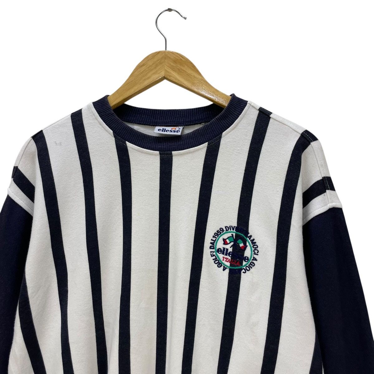 Ellesse 💥Vintage Ellesse Striped Pattern Crewneck Sweatshirt Size US M / EU 48-50 / 2 - 3 Thumbnail