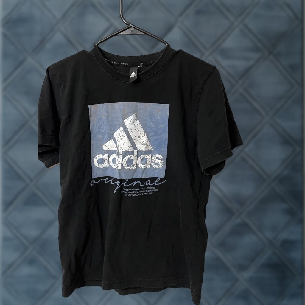 Adidas Adidas Originals T-Shirt Mens S Short Sleeve Crew Neck Graphic Logo Black Size US S / EU 44-46 / 1 - 1 Thumbnail