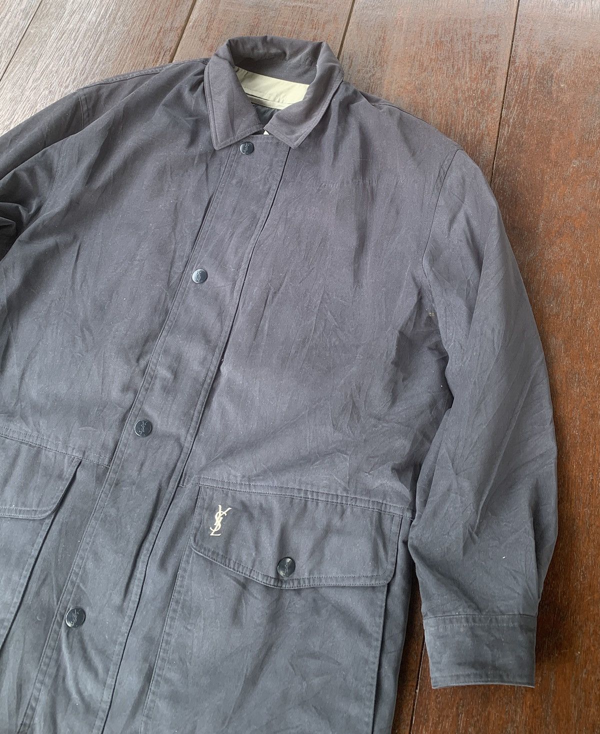 Designer × Vintage × Yves Saint Laurent Vintage YSL quilted inner vest jacket Size US L / EU 52-54 / 3 - 4 Thumbnail