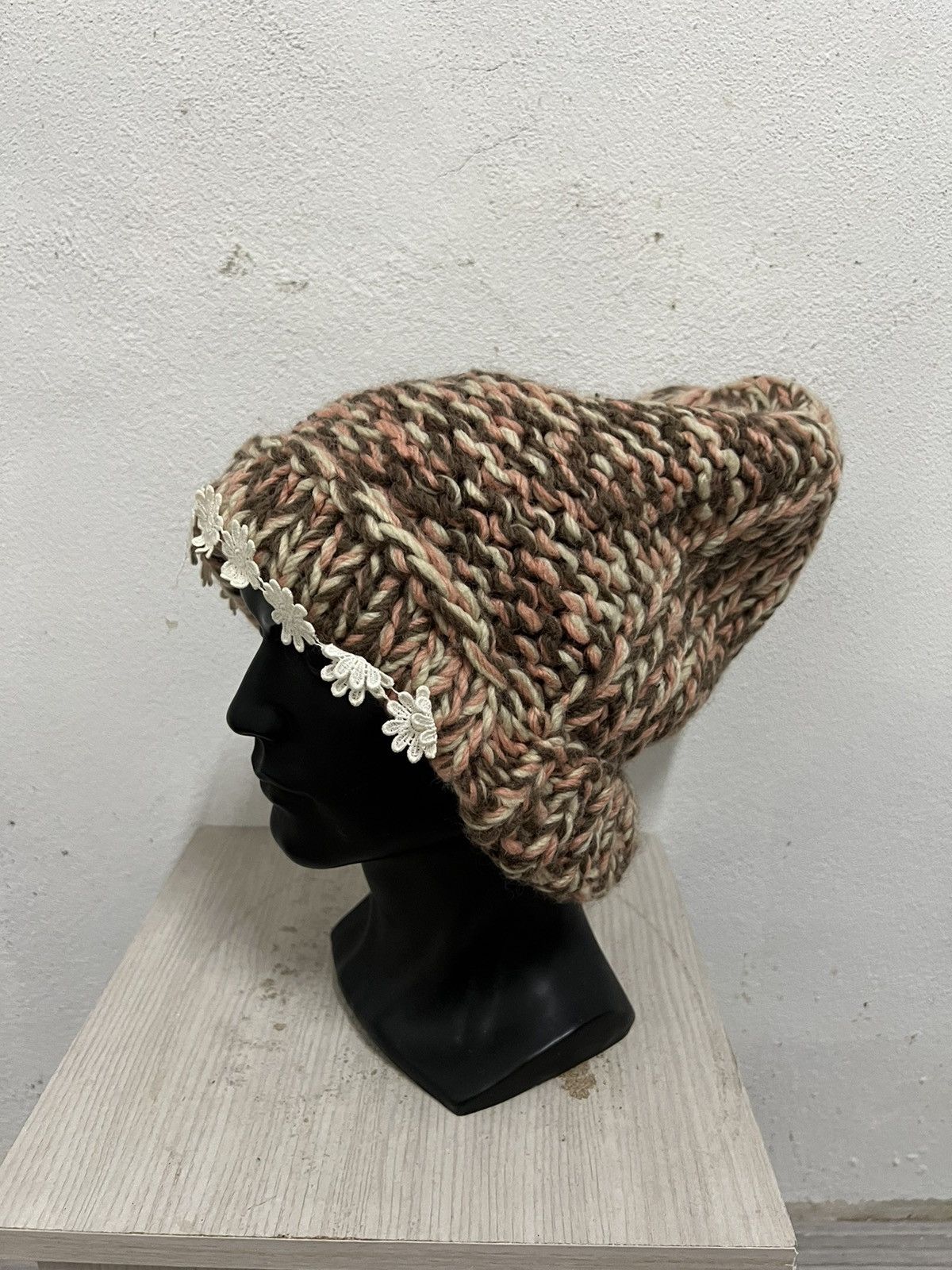 CA4LA Japanese brand Ca4la Crochet Beanie Hat Size ONE SIZE - 3 Thumbnail