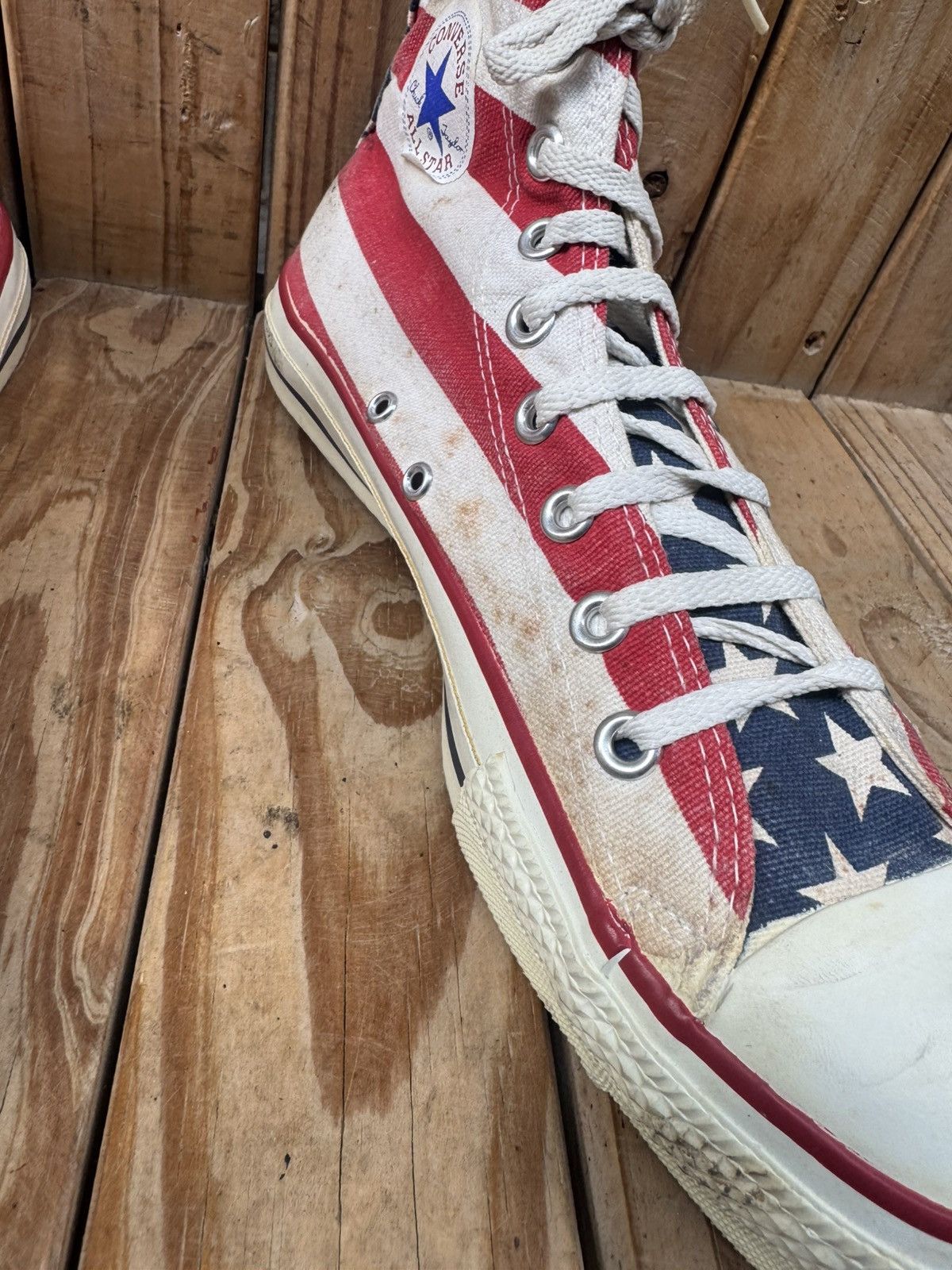 Converse Rare converse all star American flag Converse made in USA 10 Size US 10 / EU 43 - 7 Thumbnail