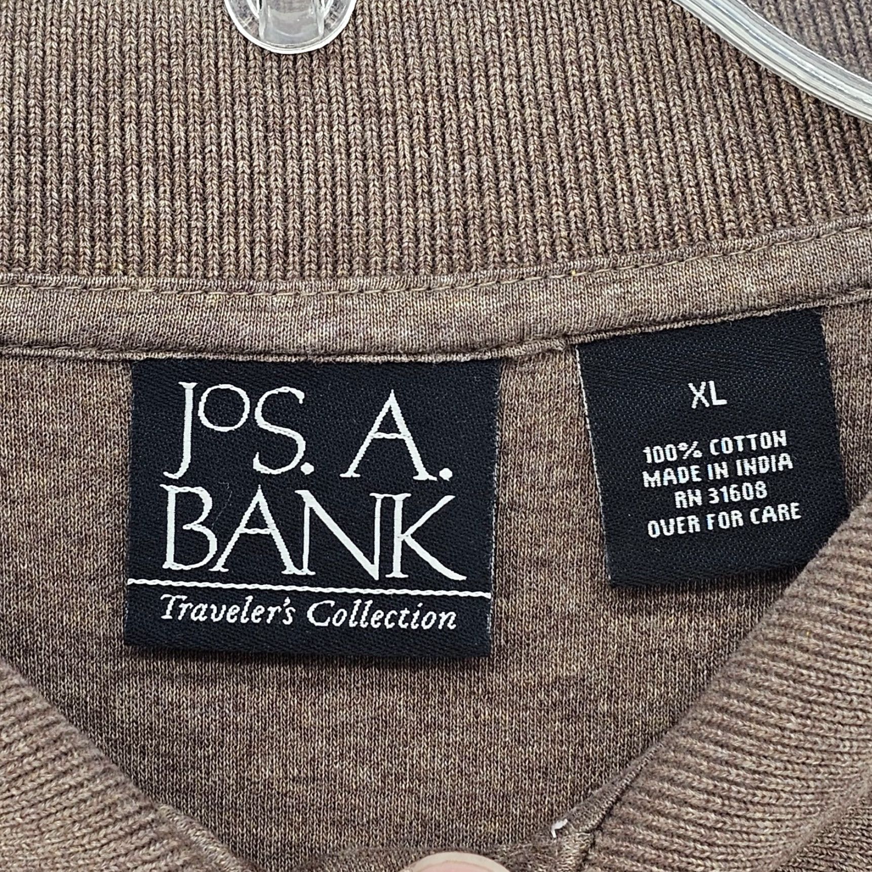 Jos. A. Bank Jos A Bank Shirt Men's Large Brown Long Sleeve Cotton Office Wear Preppy Polo Size US XL / EU 56 / 4 - 3 Thumbnail