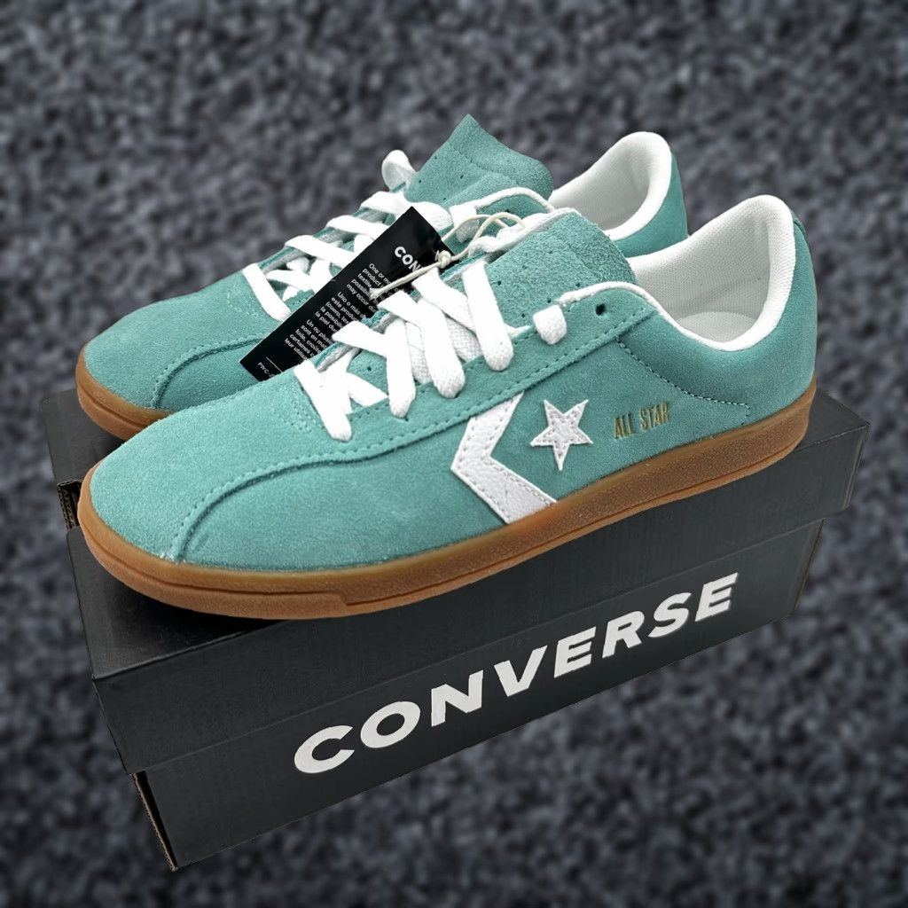 Converse Converse Chuck Taylor All Star Low Suede Trainers Mens 7 Green - Classic Trainer Ox Low-Top Shoes Sneaker A16537C Size US M / EU 48-50 / 2 - 1 Thumbnail