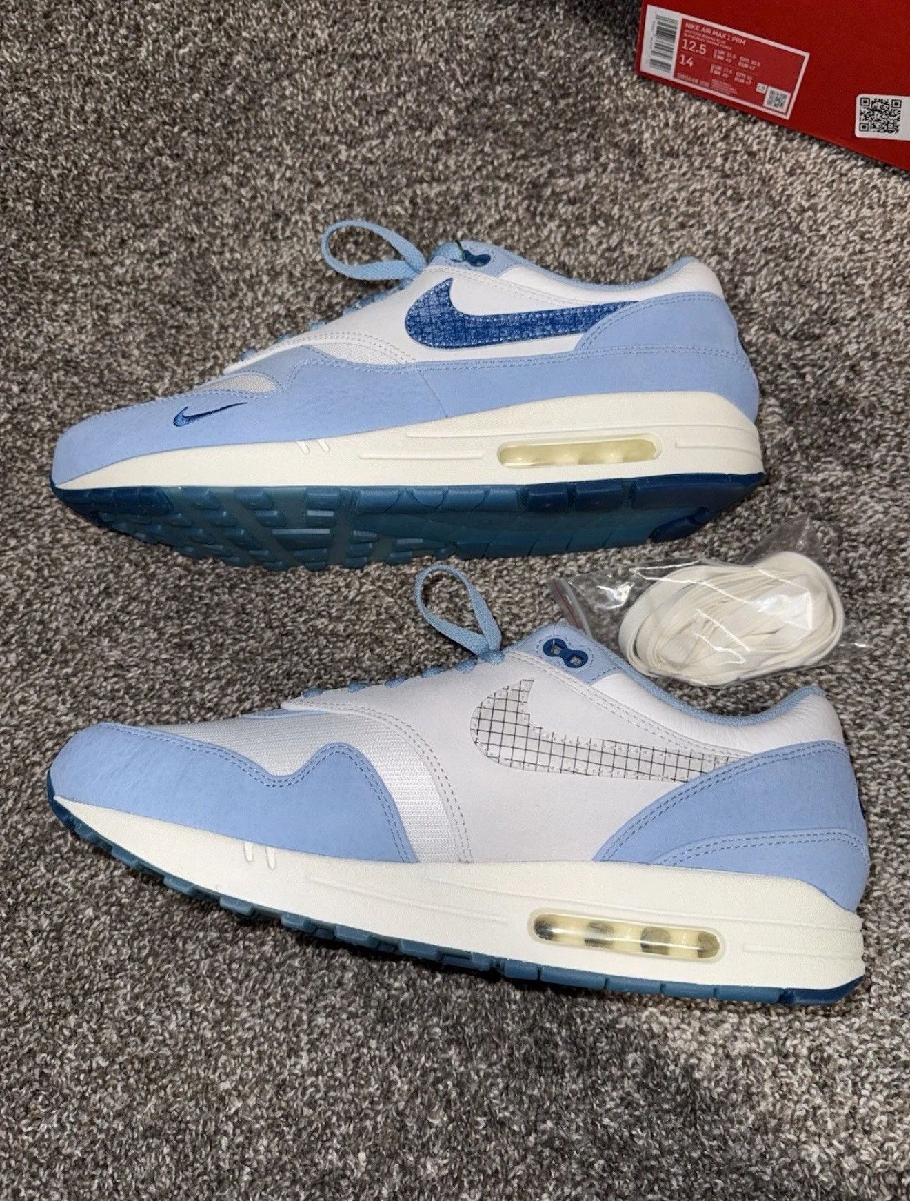 Nike Nike Air Max 1 Premium Blueprint, Size 12.5 Size US 12.5 / EU 45-46 - 2 Thumbnail