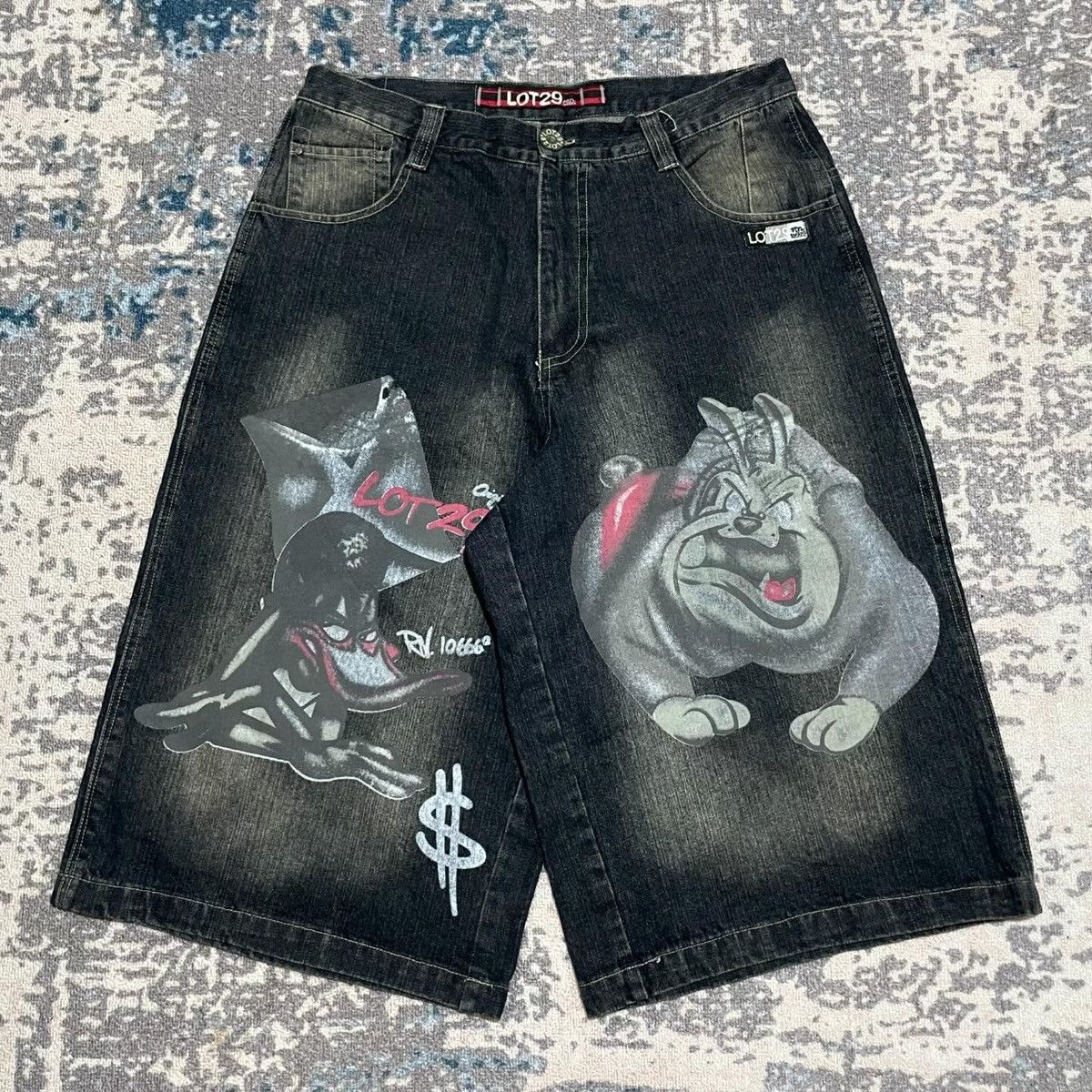 Image of Jnco x Vintage Lot29 Hip Hop Jorts Pants in Denim, Men's (Size 35)