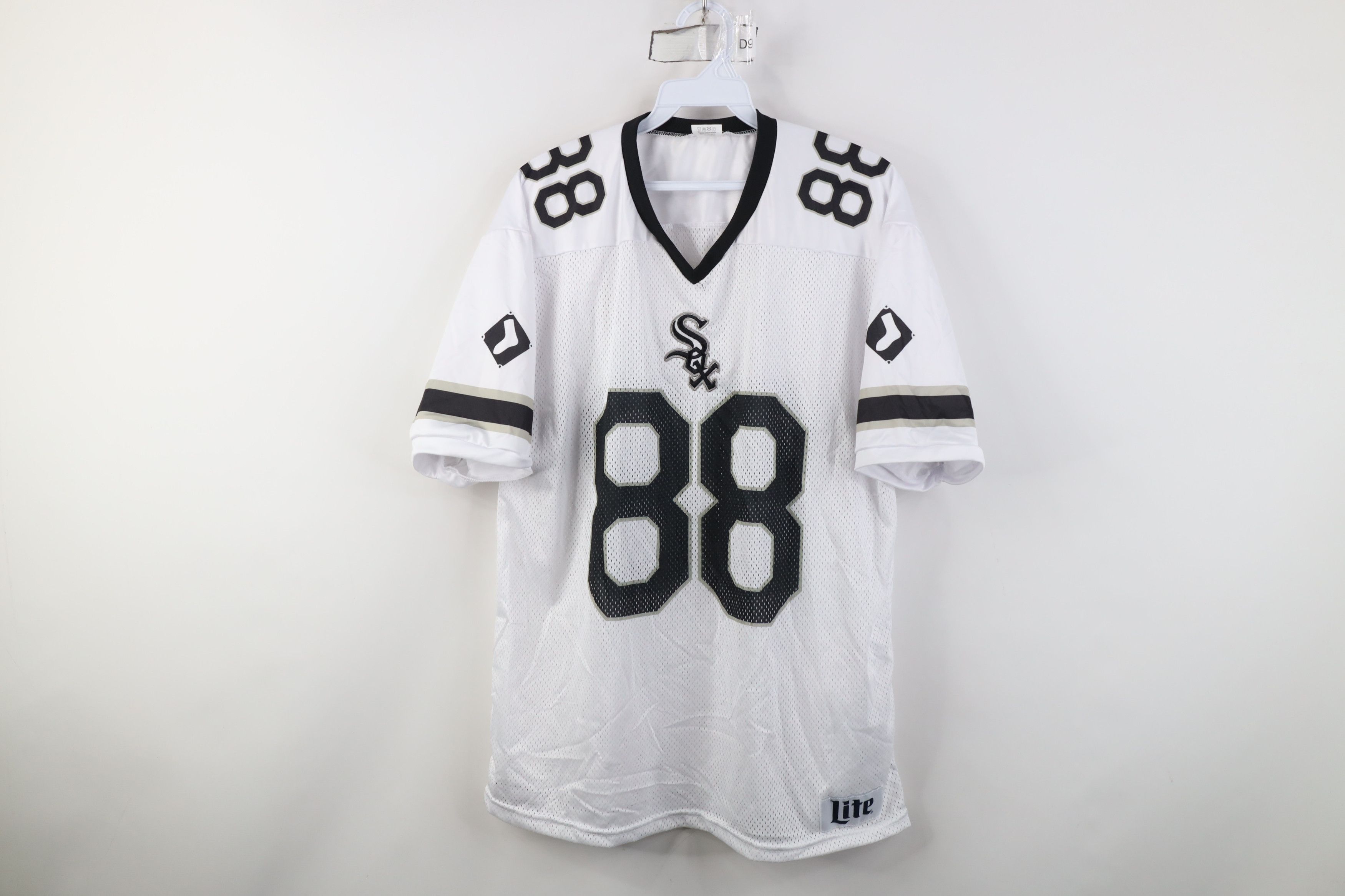 Vintage SGA Miller Lite Beer White Sox Baseball Football Jersey #88 Size US M / EU 48-50 / 2 - 1 Thumbnail