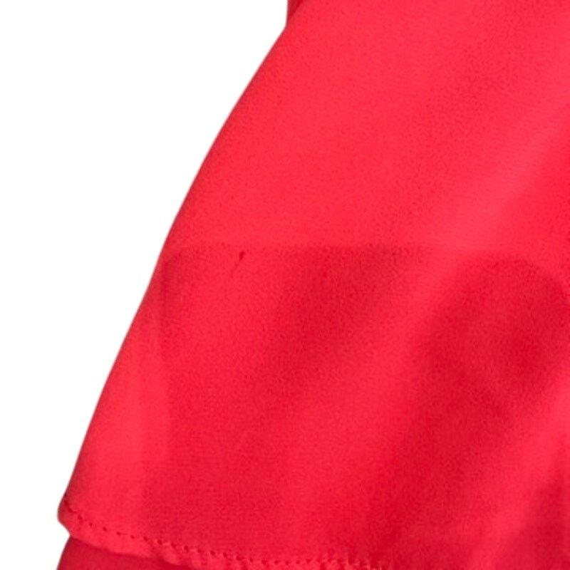 Krisa Smocked Halter Mini Dress in Coral, Size M