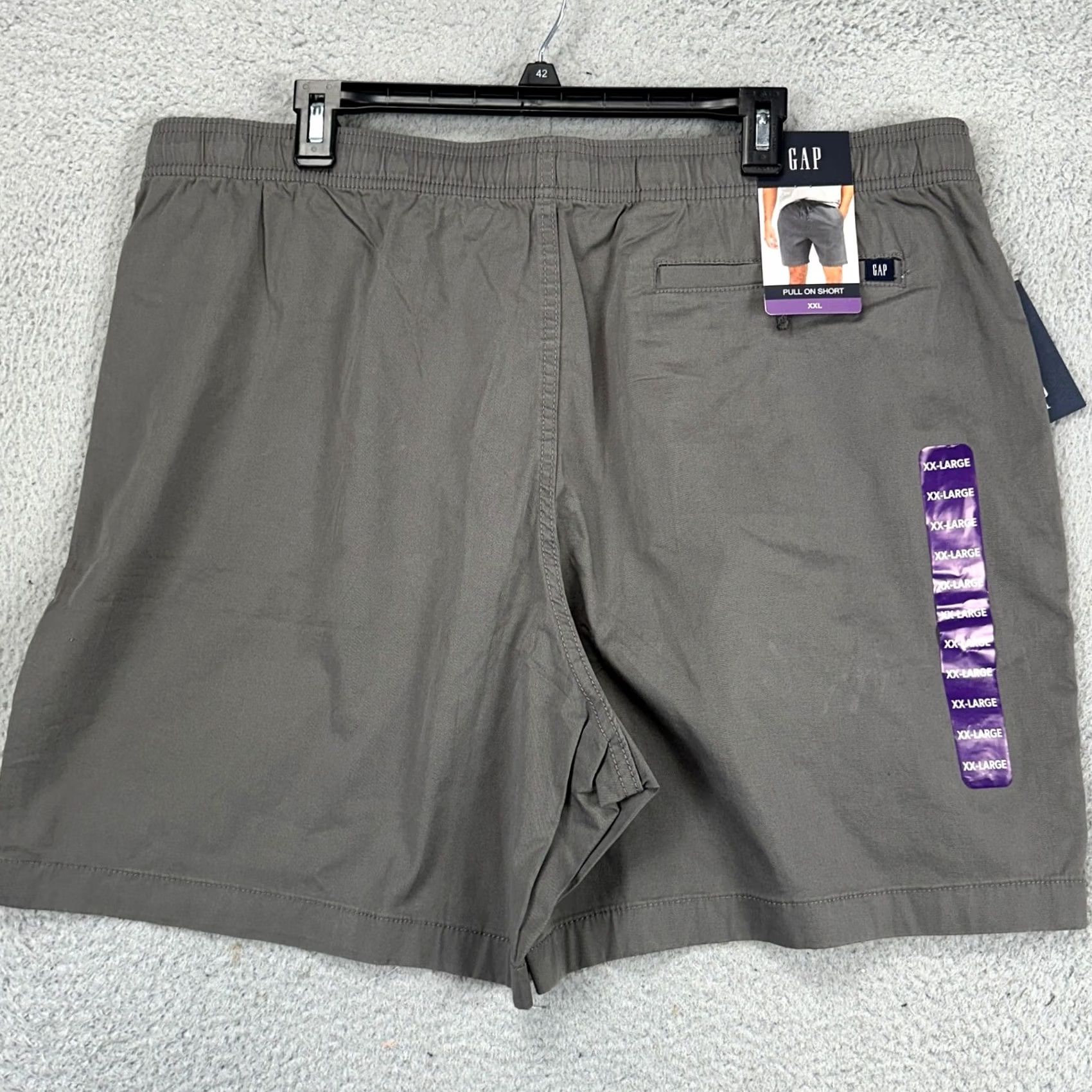 Gap Gap Men Pull On Shorts 2XL Blue Casual Drawstring Stretch Elastic Waist Logo NEW Size US 39 - 2 Thumbnail