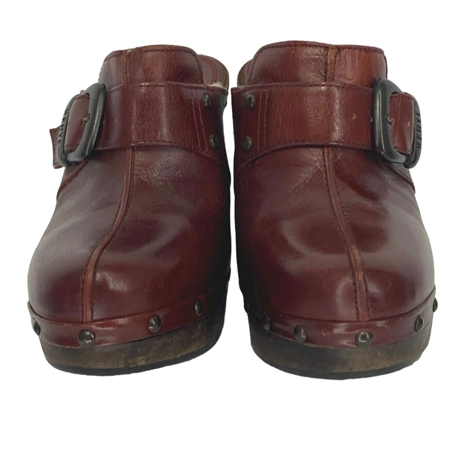 Frye Frye Ella Leather Clogs burg leather shearling women sz 7 Size US 7 / IT 37 - 3 Thumbnail